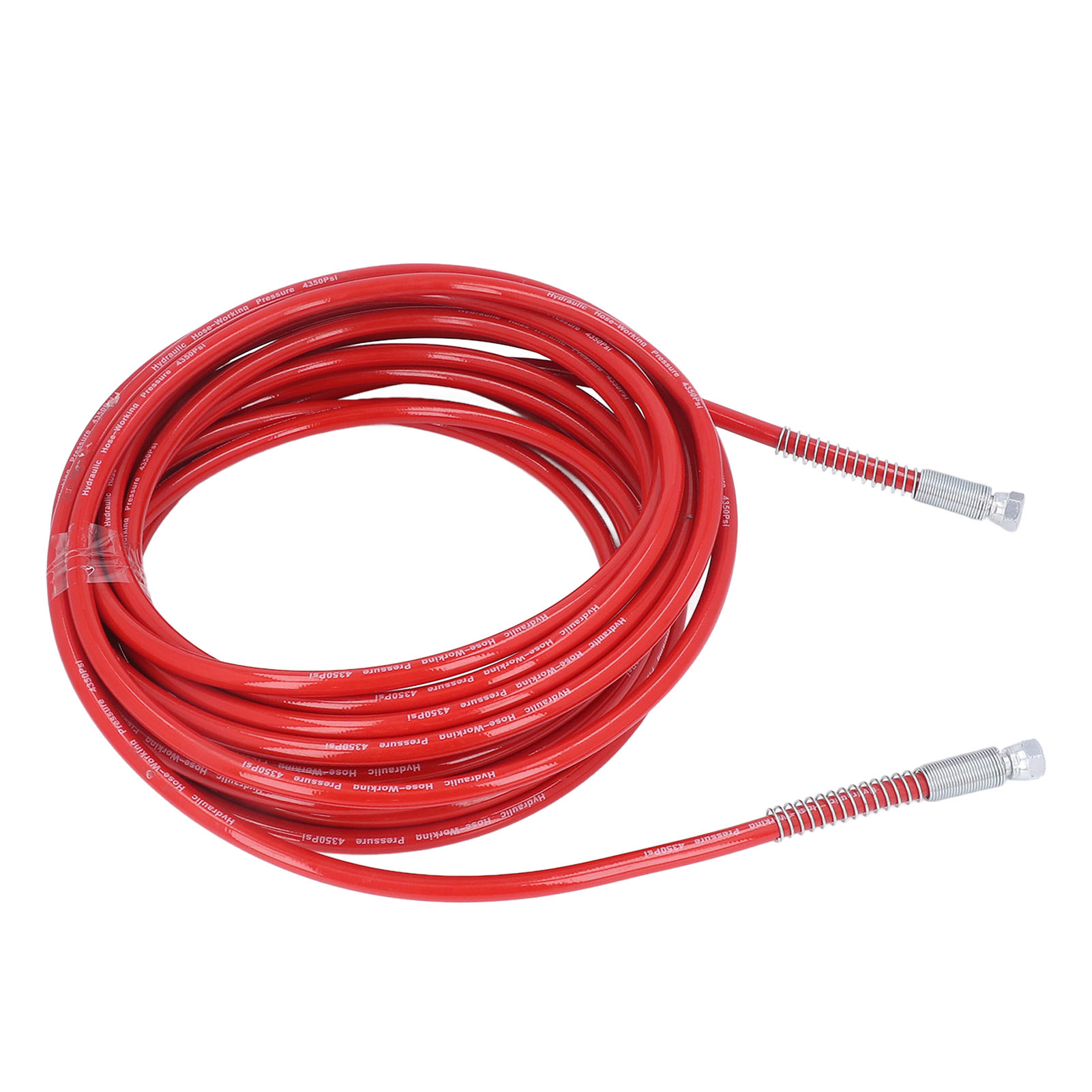 Universeller, Flexibler Hochdruckschlauch Für Airless-farbspritzgeräte, Faserverstärkt, 15 M Länge, 1/4 Zoll Durchmesser, Rot