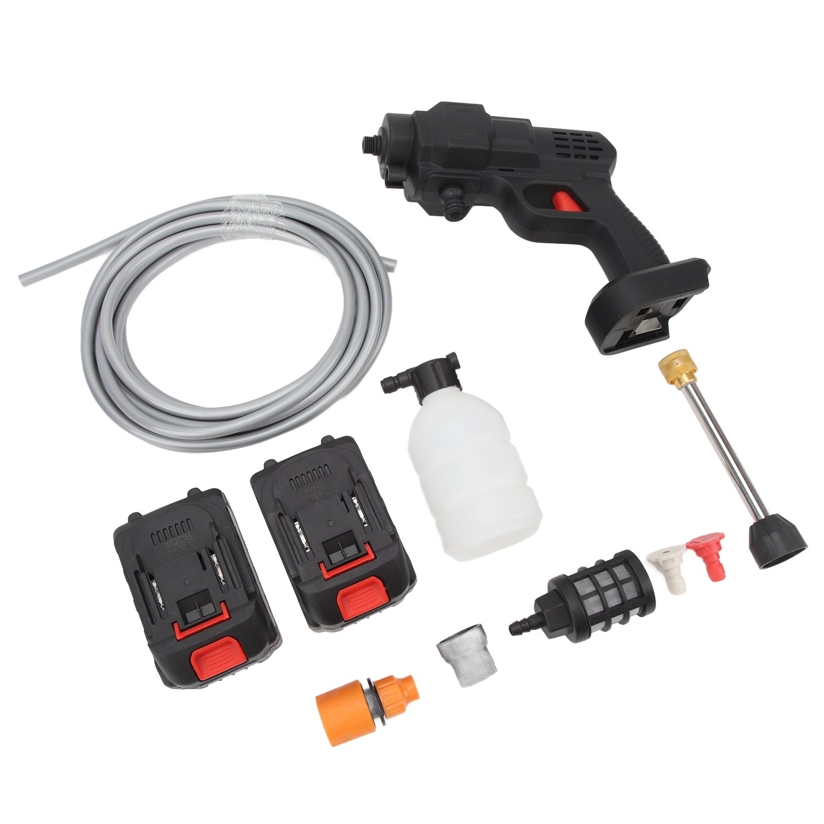 Akku-hochdruckreiniger 2 Mpa 21 V Autowasch-schaumreinigungsmaschine 100–240 V Eu-stecker