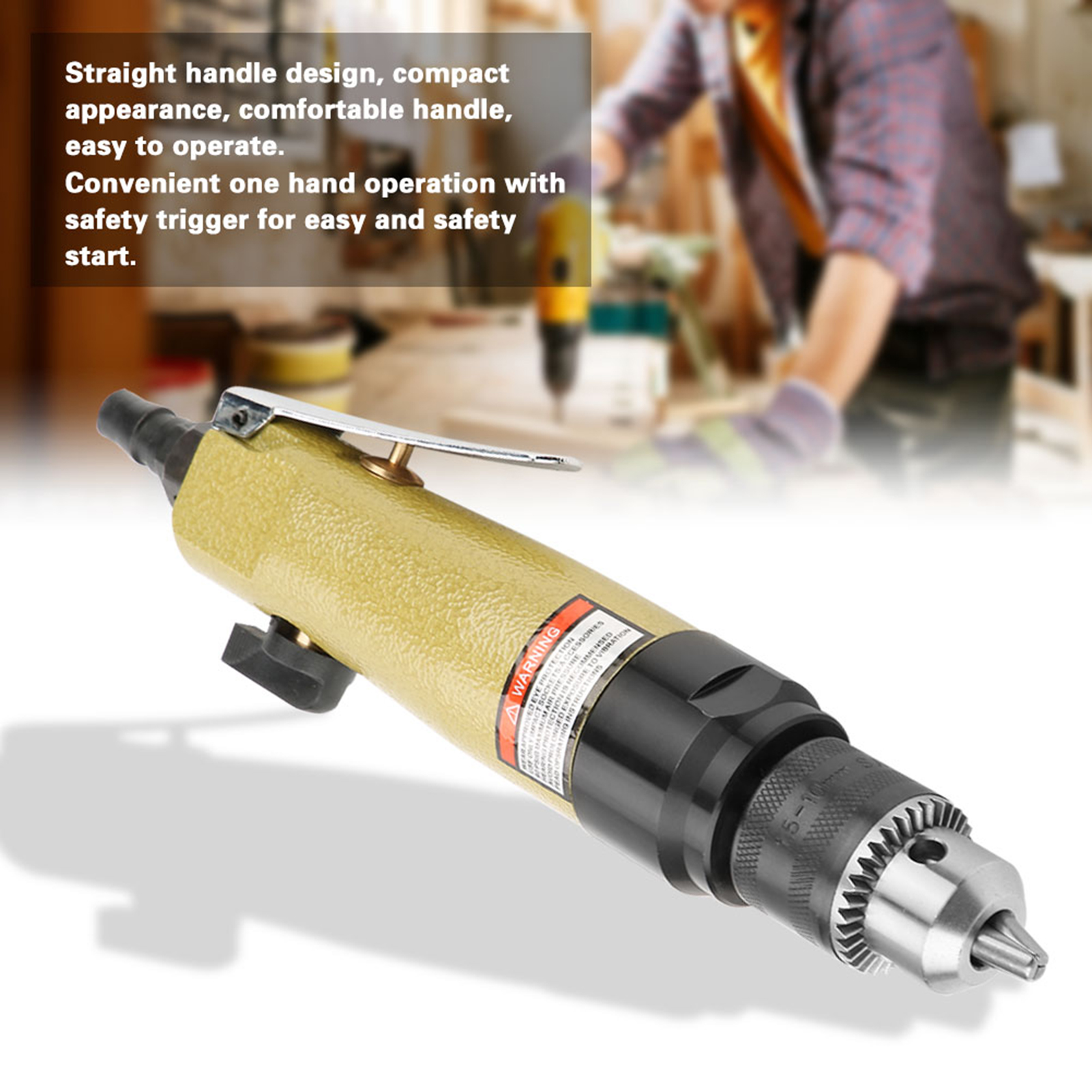 3/8"-umschalt-druckluftschrauber, Industrie-druckluftbohrer, 900 U/min Schraubwerkzeug