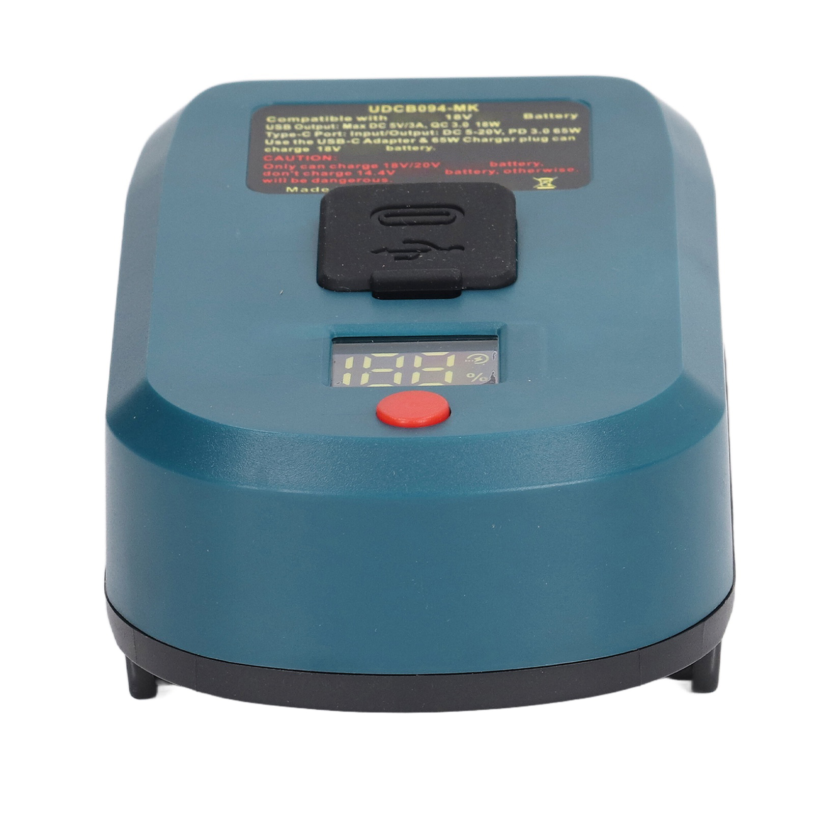 18v-akkuadapter Mit Digitalanzeige, Usb-c-ausgang Für Lithium-akkus Bl1830, Bl1850 Und Bl1840