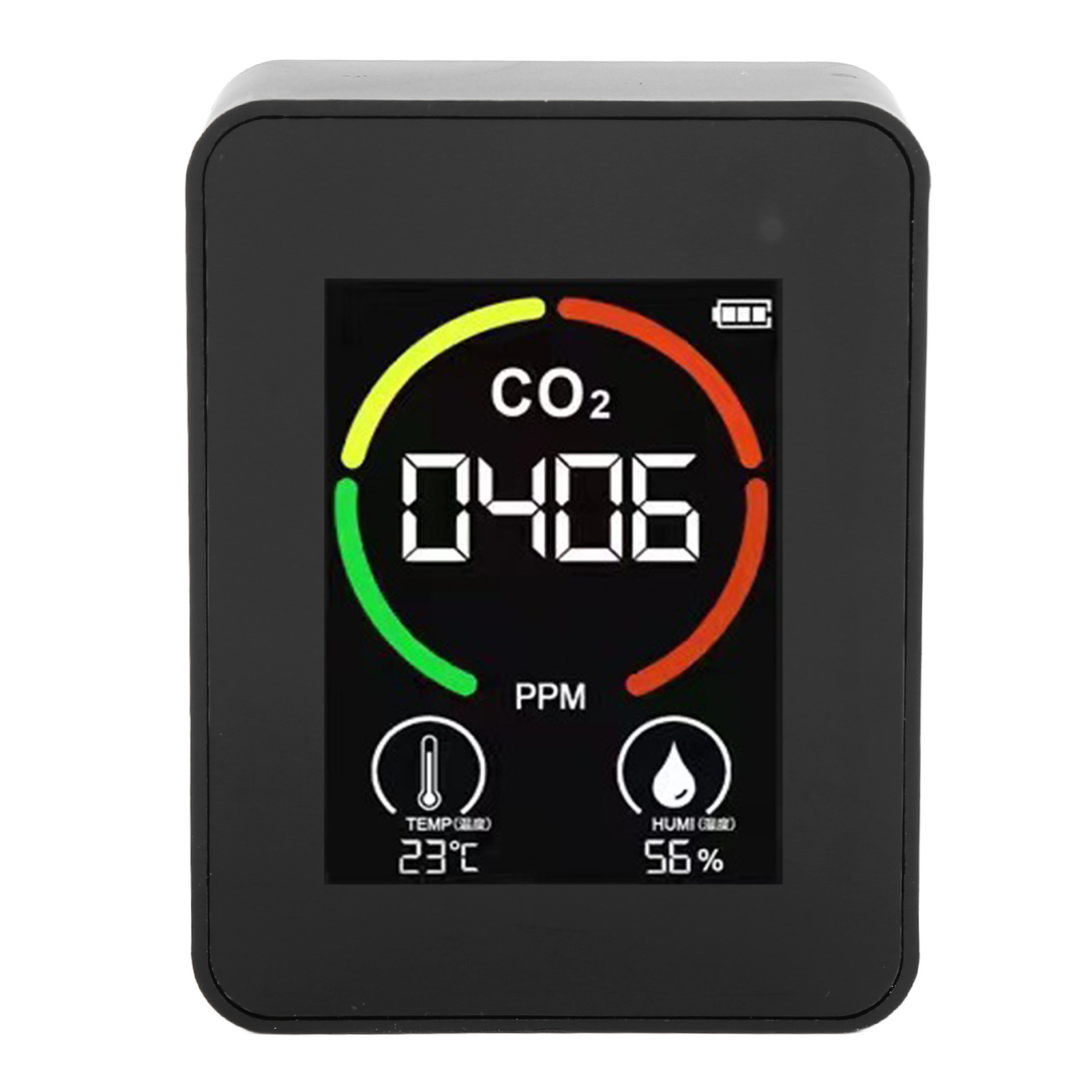Co2-detektor, Luftqualitätsmonitor, Tvoc-tester, Usb-wiederaufladbares Thermo-hygrometer Für Zuhause