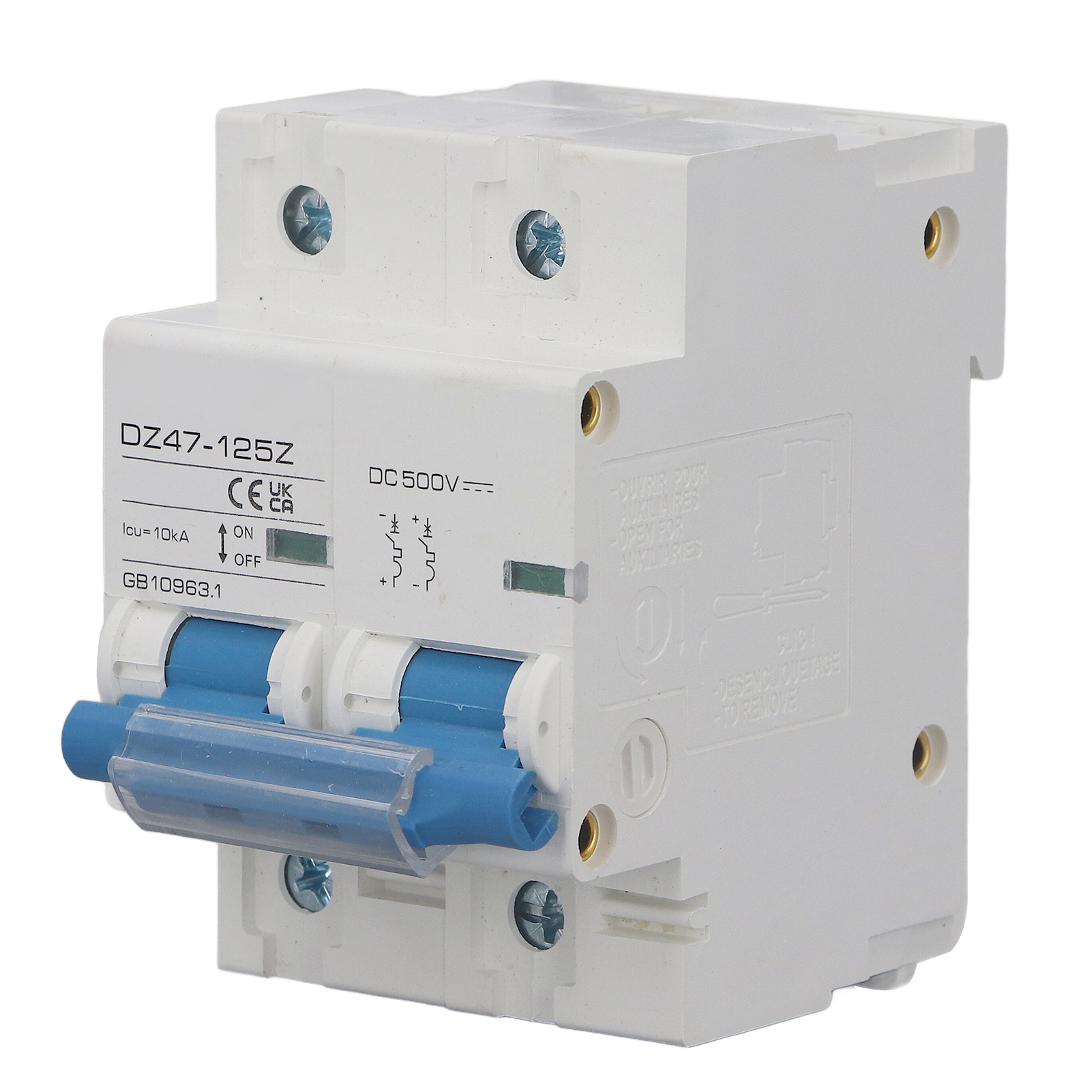 10 Ka 2-poliger Professioneller Dc-leistungsschalter/trennschalter Für 500 V Dc 80 A Photovoltaik-solaranlagen