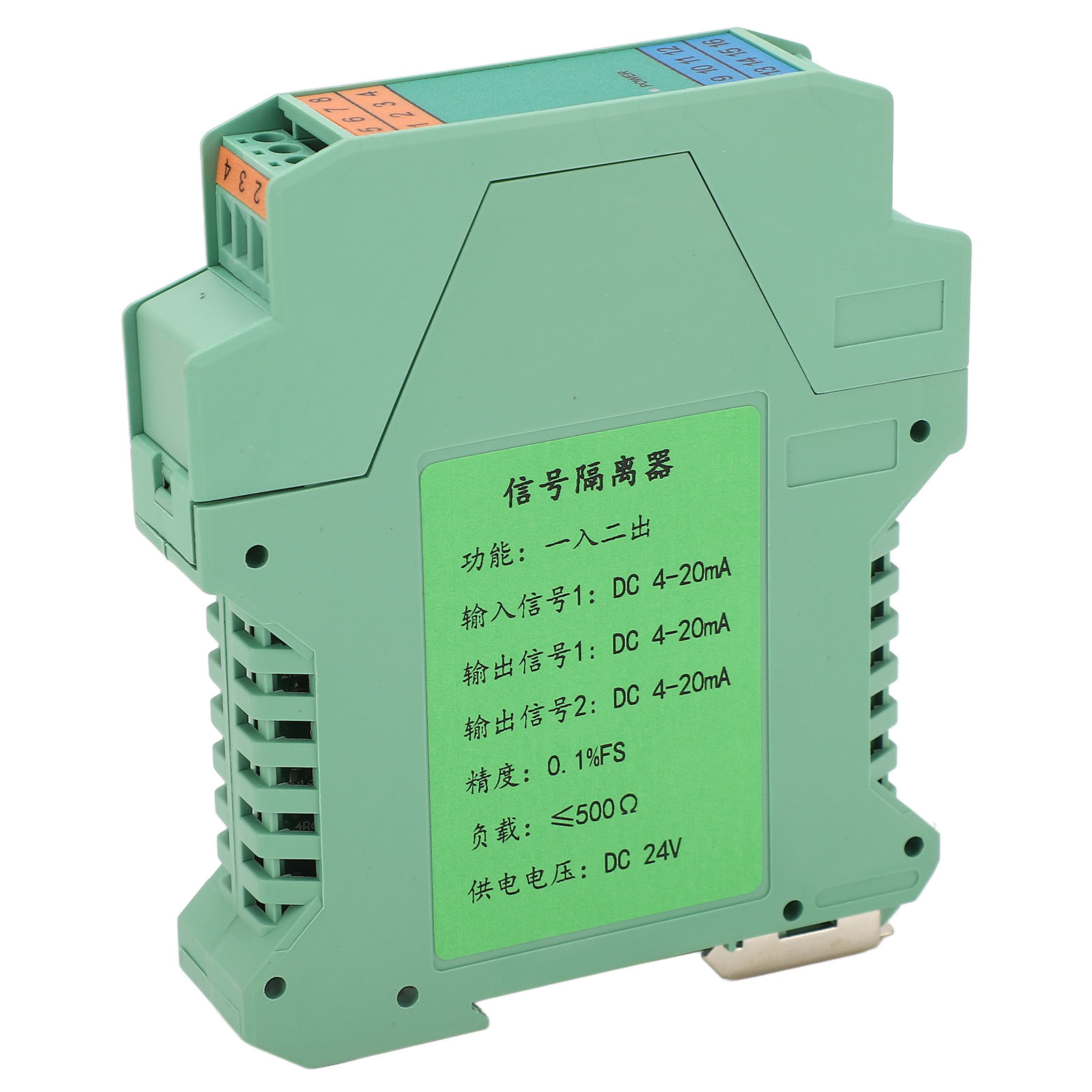 Stromsignal-isolator-transmitter 4-20ma Dc24v, 1 Eingang 2 Ausgänge, Für Sps-erkennung, Dc-signaltrenner.