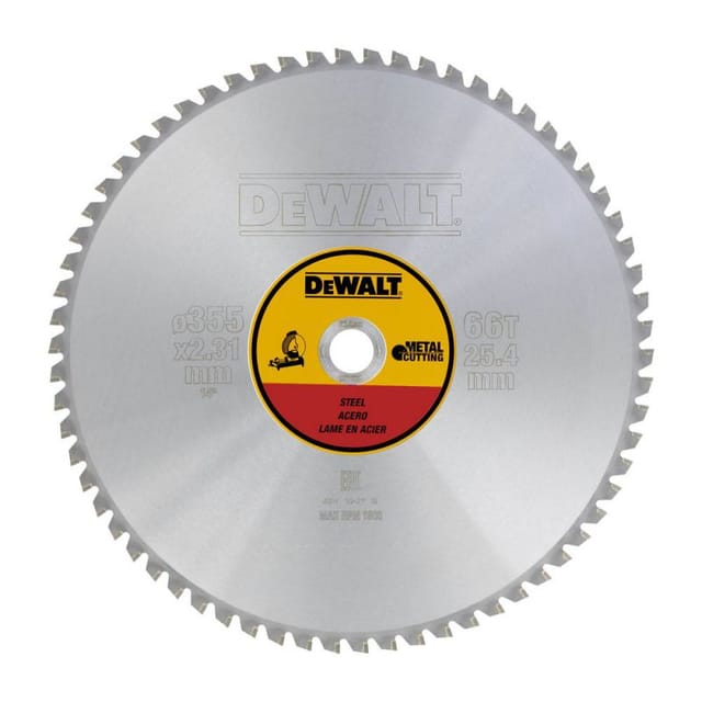 Kreissägeblatt stationär 355/25,4 mm 66TFZ - Dewalt
