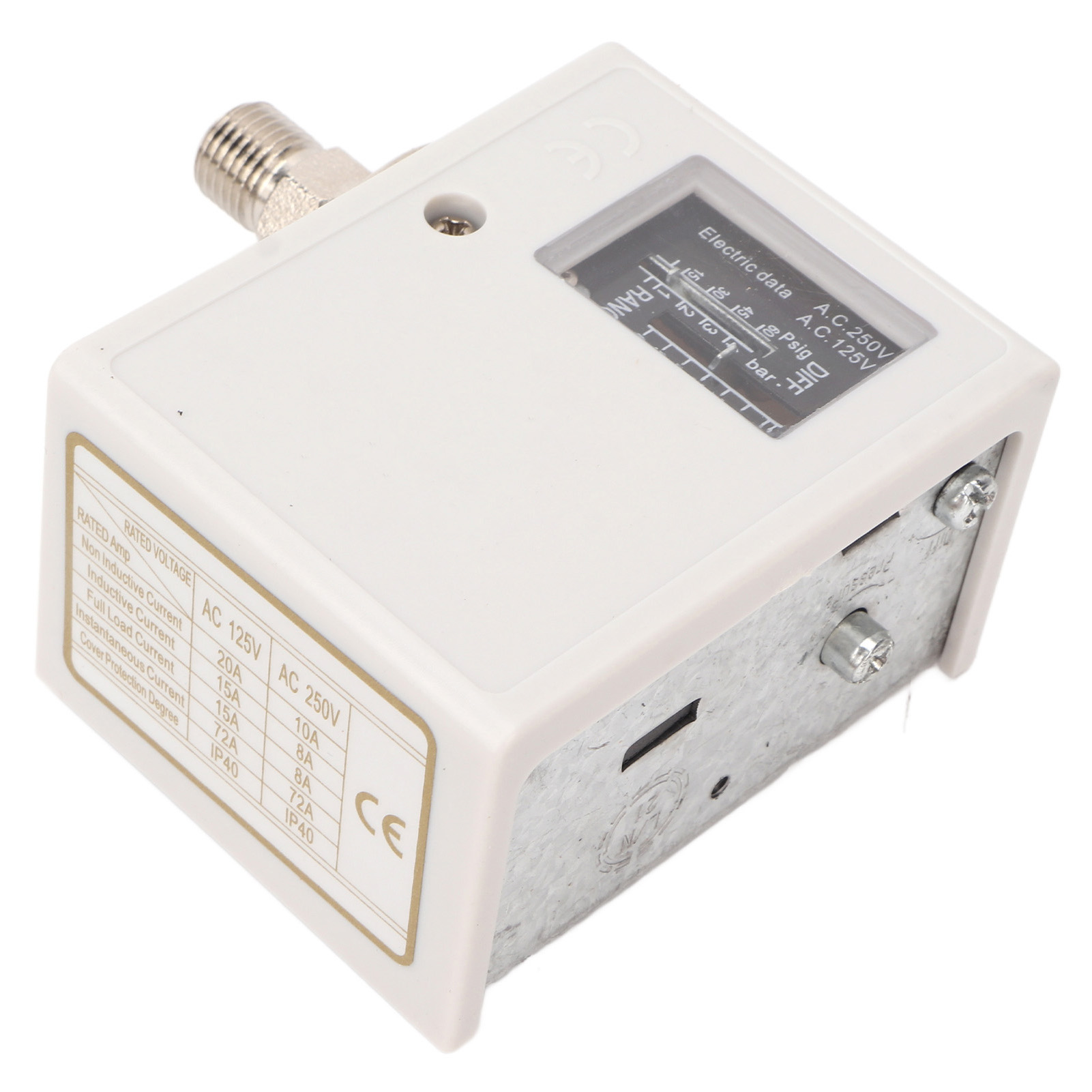 Druckschalter Für Luftkompressor, Messingkern, Feingewinde, Brunnenpumpe, Boiler, Kaltwäscher, Ac 125 V/250 V, G1/4-anschluss