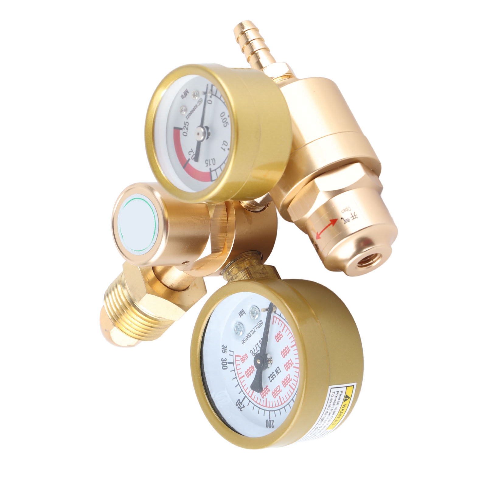 Argon-co2-gasregler Für Wig- Und Mig-schweißen, Manometer (4500 Psi), Durchflussmesser (6,605 Gpm), 1/4-zoll-ausgang, Druckminderer Für Gasflasche