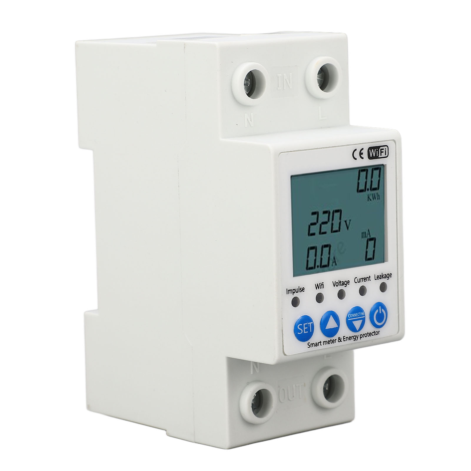 Intelligenter 63-a-ac220-v-wlan-leistungsschalter Mit Fehlerstromschutz, Automatischer Rückstellung Und Fernbedienung