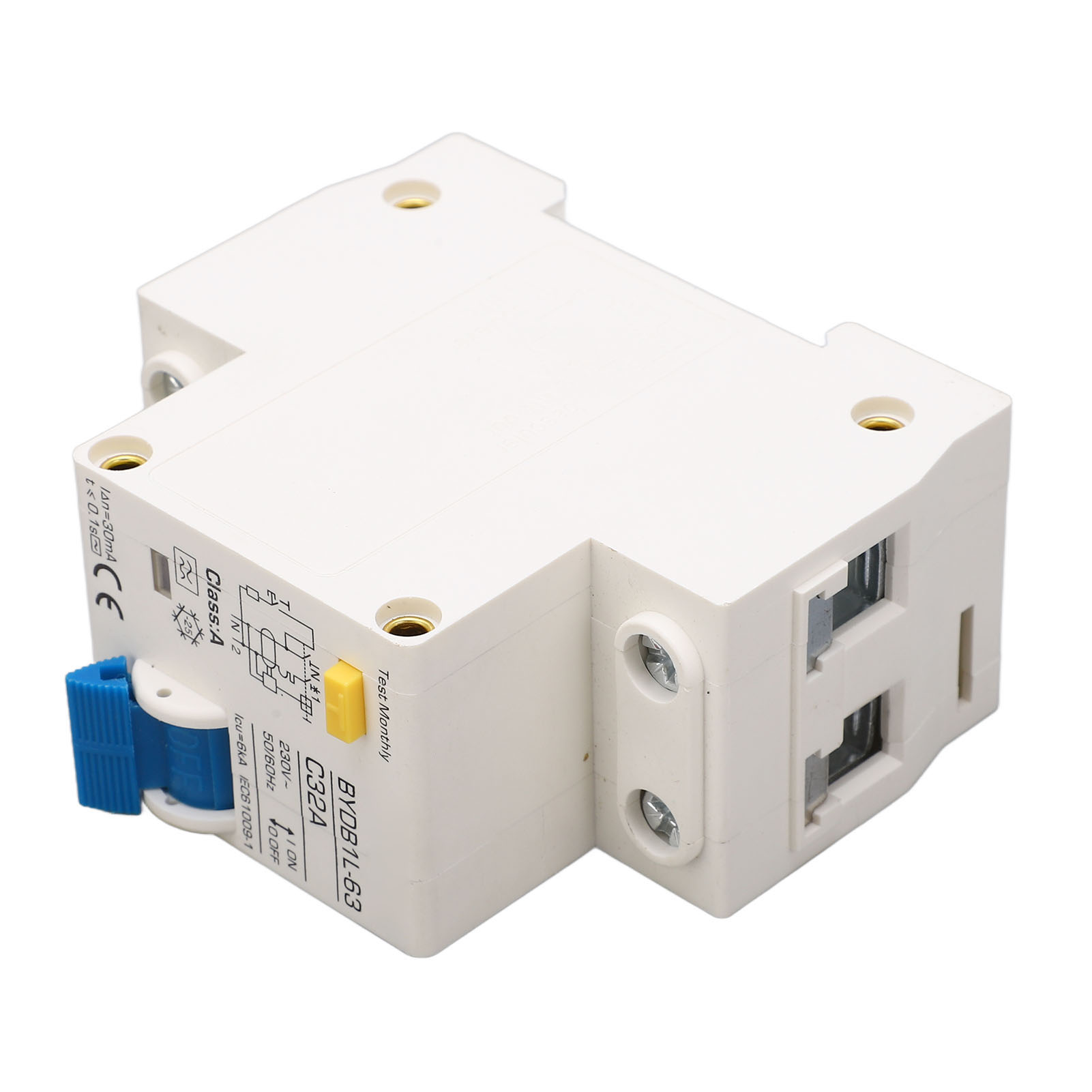 Fehlerstromschutzschalter 1p+n 32a 30ma 6ka Typ A Modularer Automatischer Schalter Din-schiene 230v