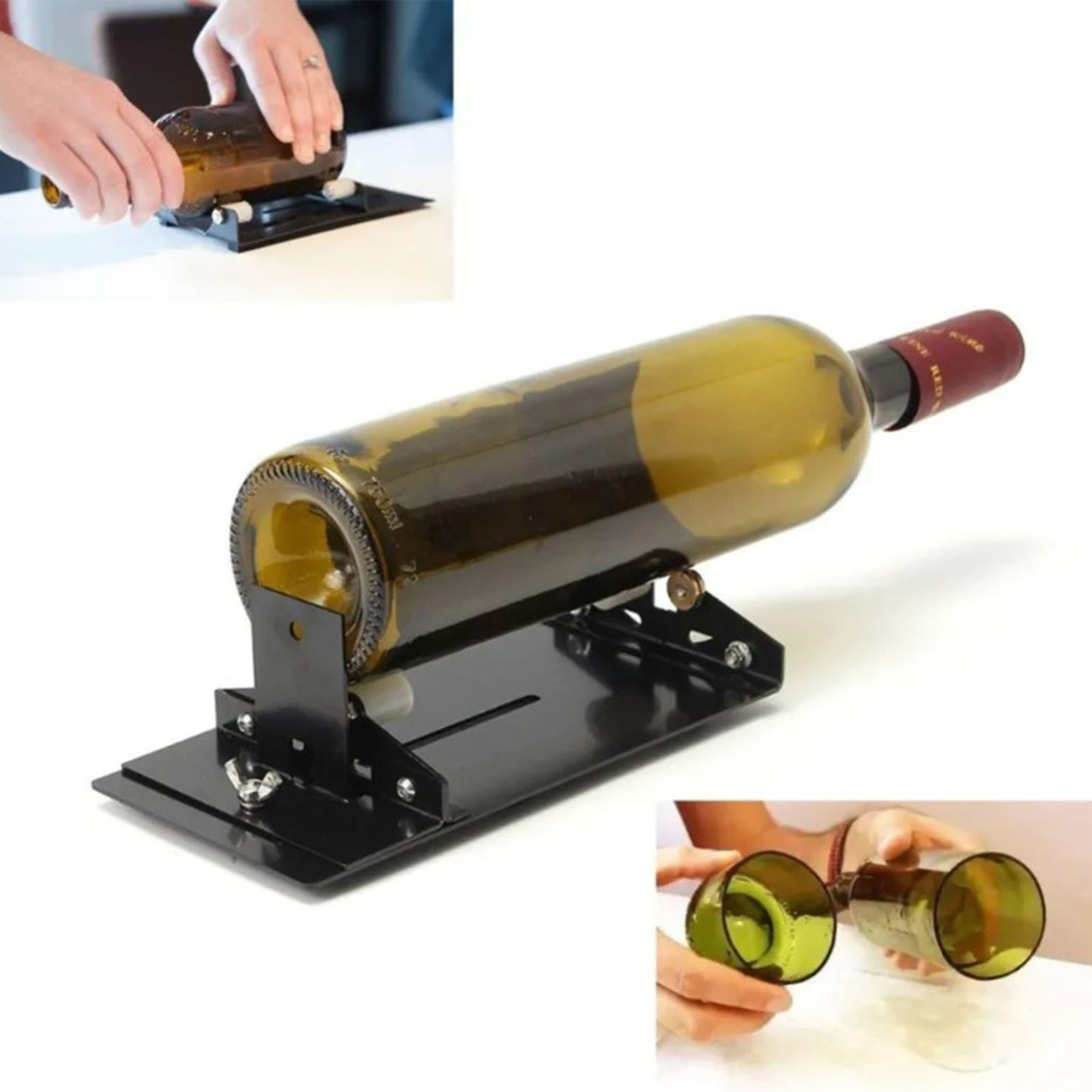 19-teiliges Glasflaschenschneider-set Für Runde Und Eckige Flaschen, Diy-bastelschneidemaschine