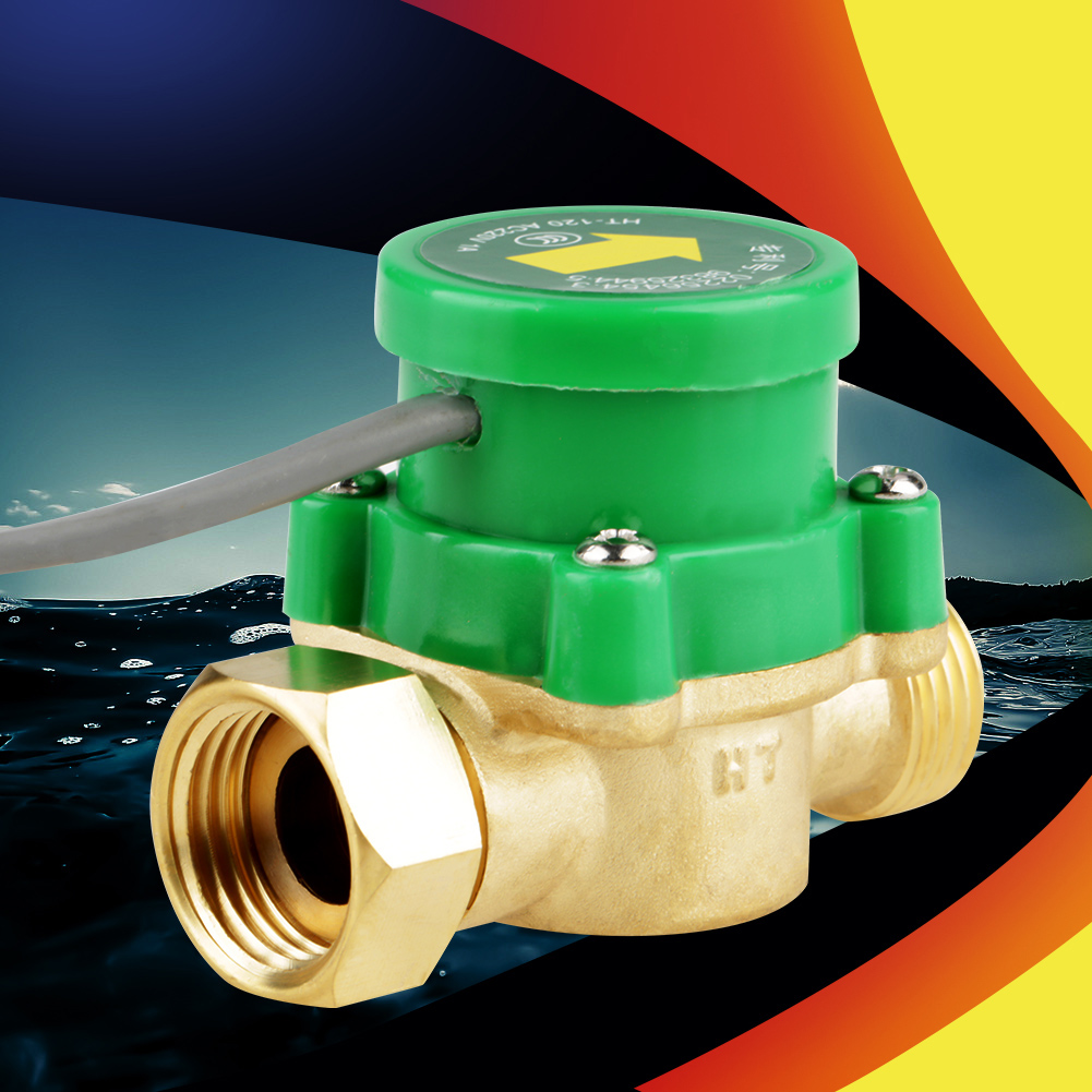 Ht-120 Wasserdurchflusssensor, 220 V Wechselstrom, 0,5 A, G1/2"-gewinde, Pumpendurchflussschalter, 1 Stück
