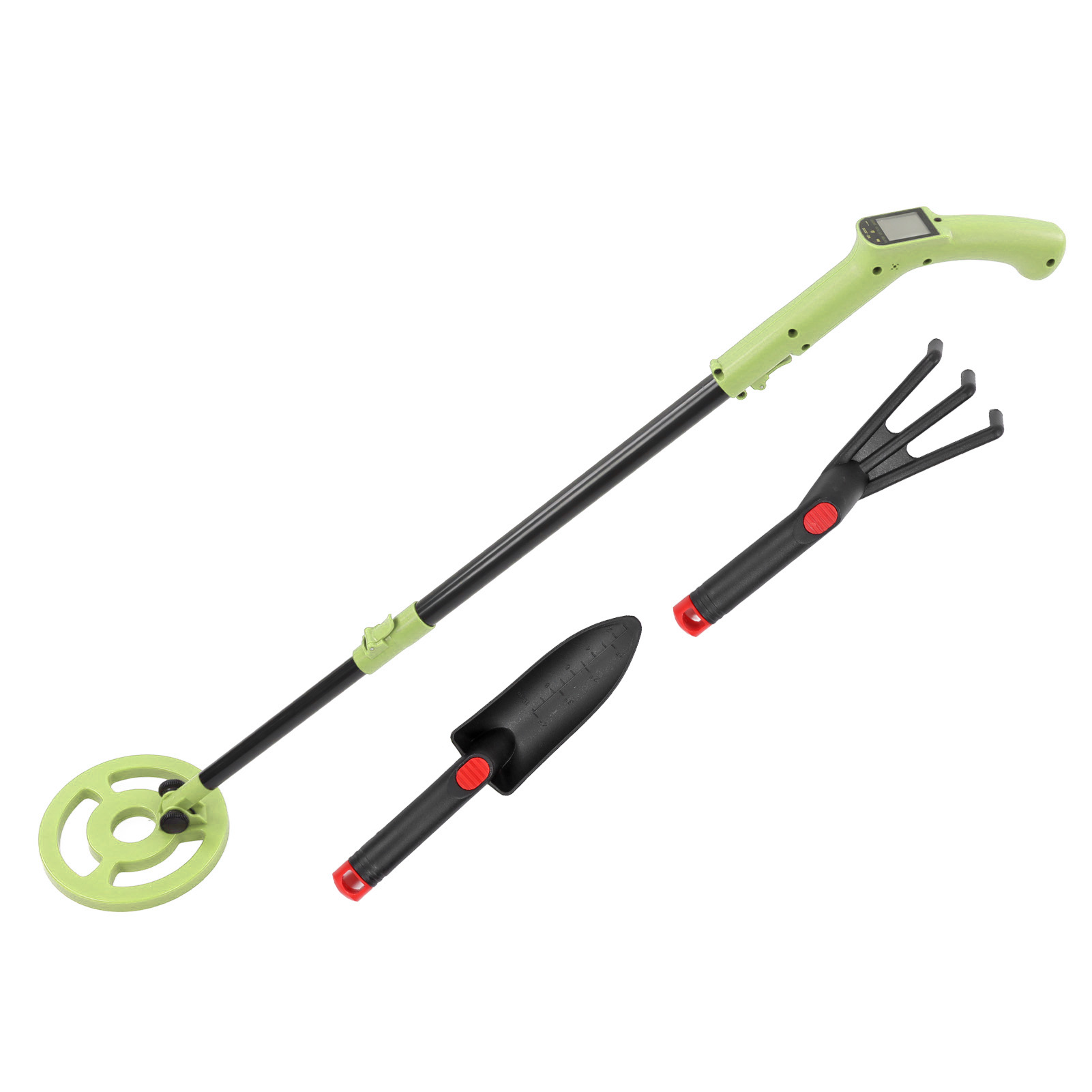 Hochpräziser Pinpointer-metalldetektor Zur Teilesuche Und -prüfung, Grün, Mit Schaufel Und Schaber