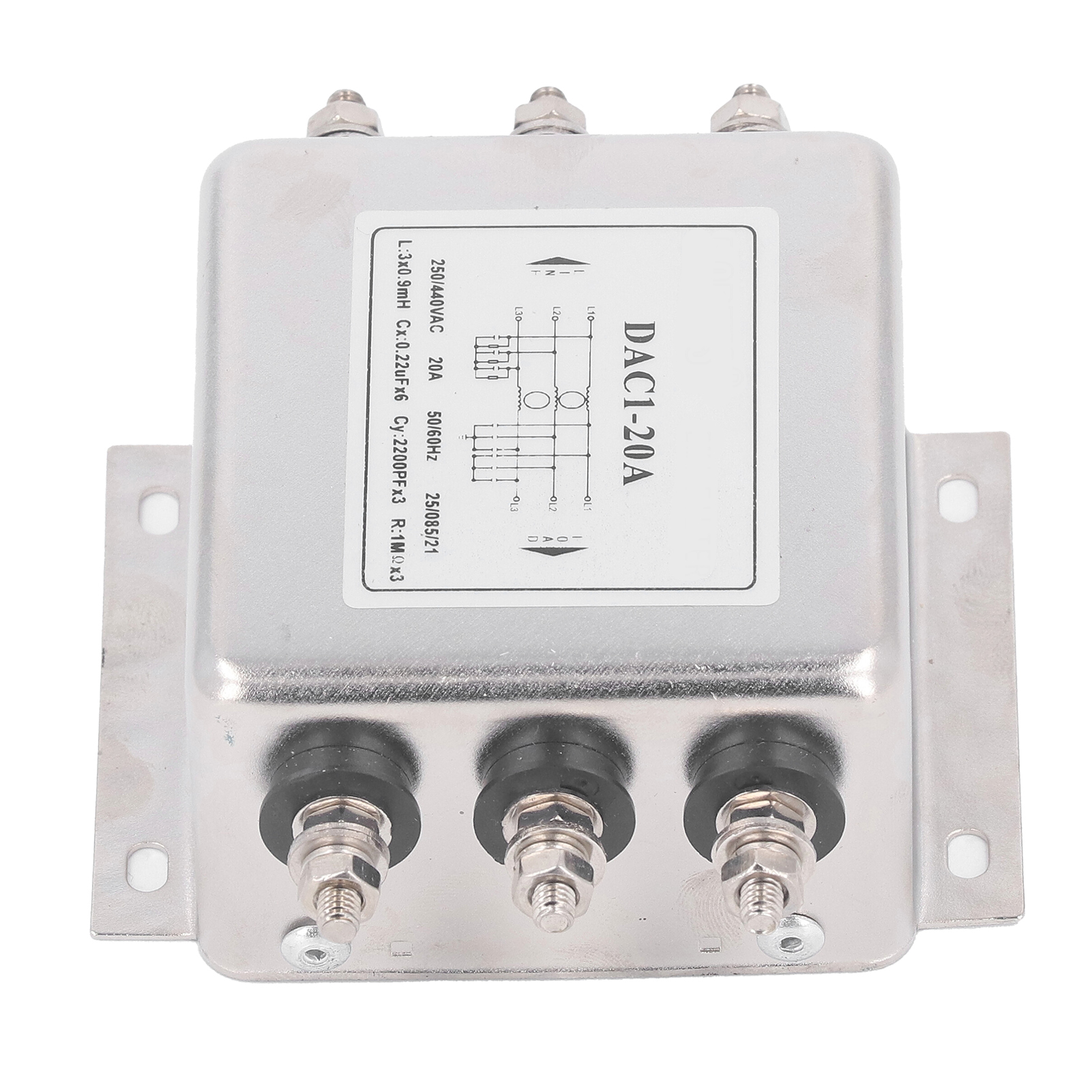 Dreiphasiger 3-leiter-emv-filter, Entstörung, Netzfilter 250 V/440 V, 50/60 Hz