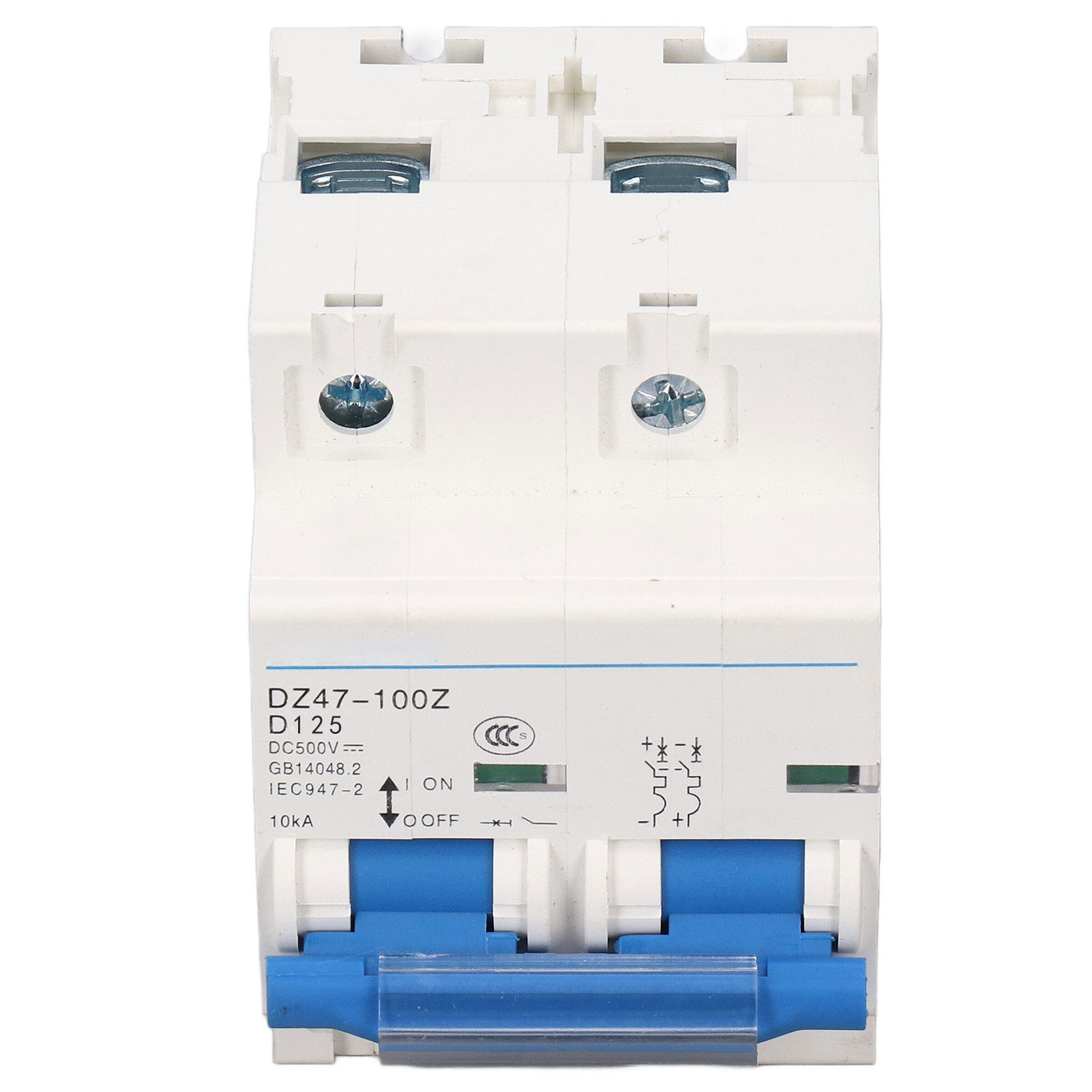 10-ka-gleichstrom-leistungsschalter, 36-mm-din-schiene, Überlastschutz, Mini-leistungsschalter, 500 V Dc, 125 A