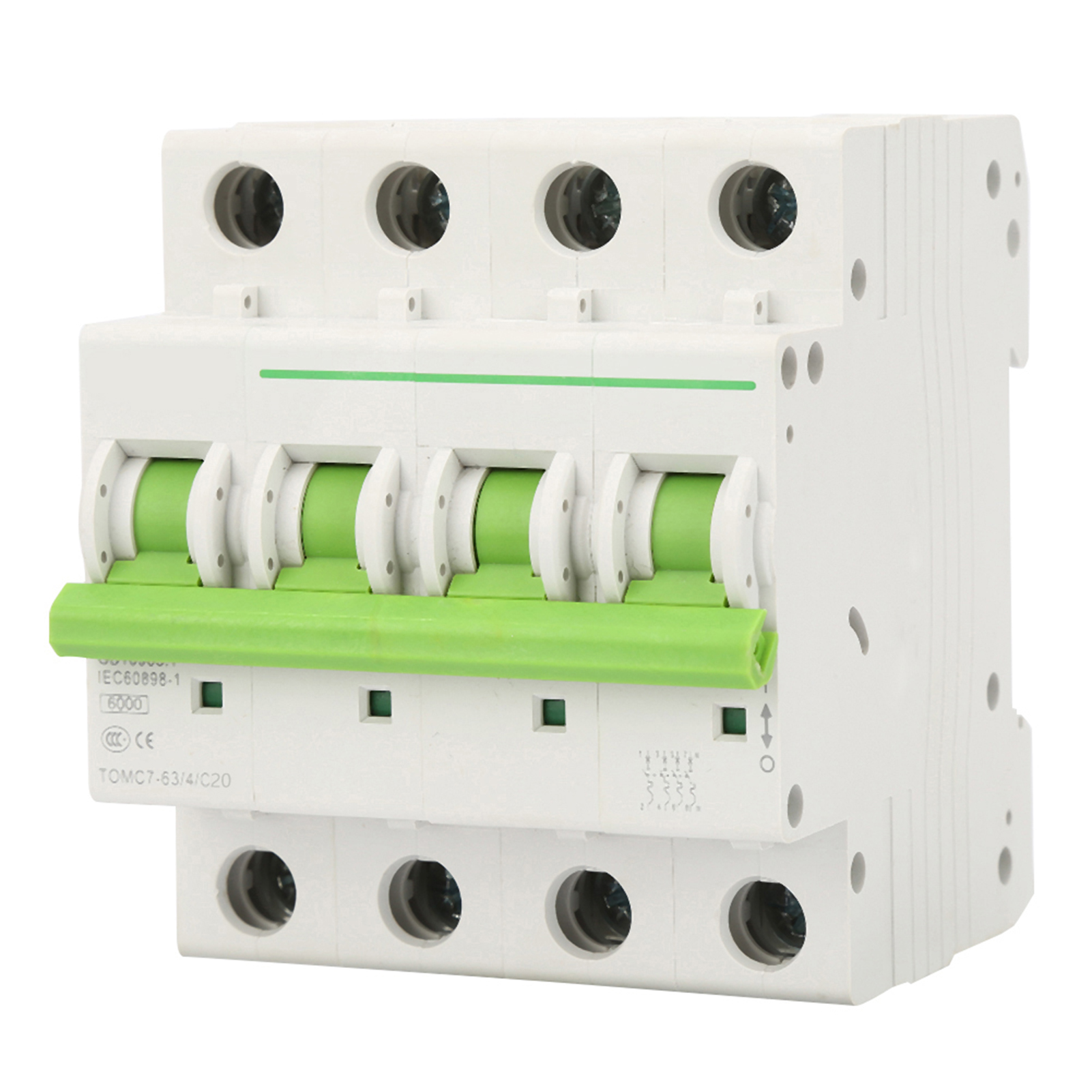 Tomc7-63 4p C20 6ka Modularer Leistungsschalter Mit Fehlerstromschutz Und Automatischer Umschaltung