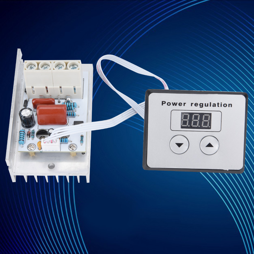 10000-w-drehzahlregler, Scr-drehzahlumrichter, Wechselspannung 220 V, 80 A, Temperaturregler
