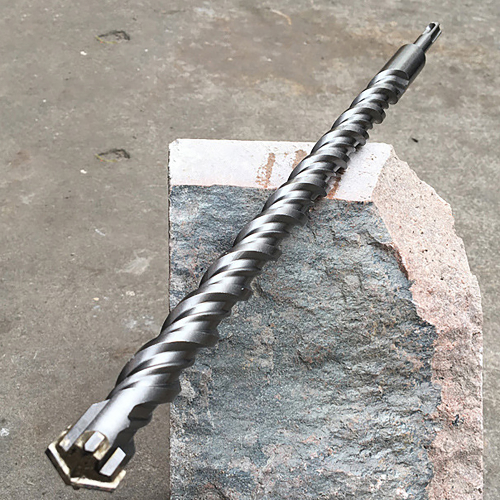 Schlagbohrer 14 X 350 Mm, 4 Schneiden, Rundschaft, Kreuzschnitt, Für Klinker, Beton, Ziegel, Natur- Und Kunststein