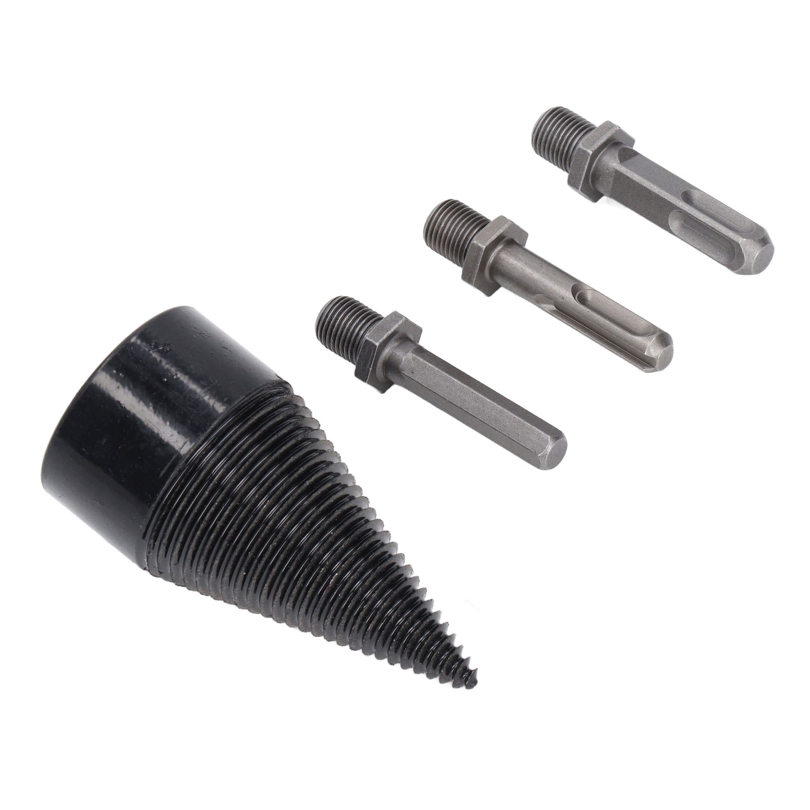 Holzspaltbohrer, Elektrischer Rundholzbohrer, Set Mit 3 Abnehmbaren 45-mm-bohrfuttern