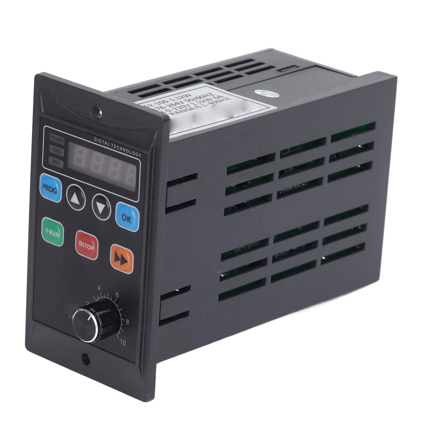 1,1 Kw Frequenzumrichter, Drehzahlregler, Einphasenmotor 176–264 V, Dreiphasen-ein-/ausgang 0–220 V