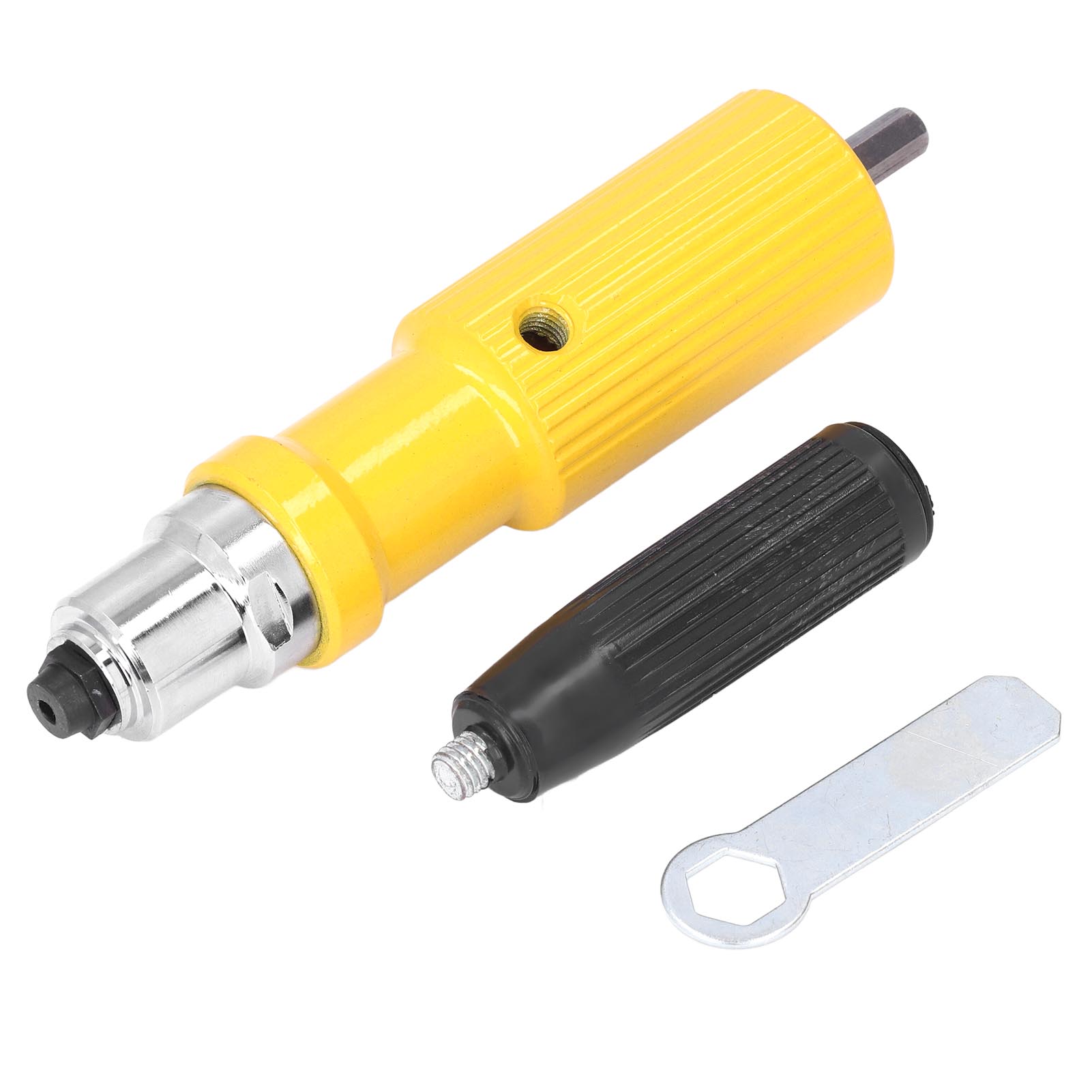 Nietpistole Mit Adapter Aus Legiertem Stahl Für Akku-bohrschrauber, Gelbes Set, Elektrisches Nietwerkzeug