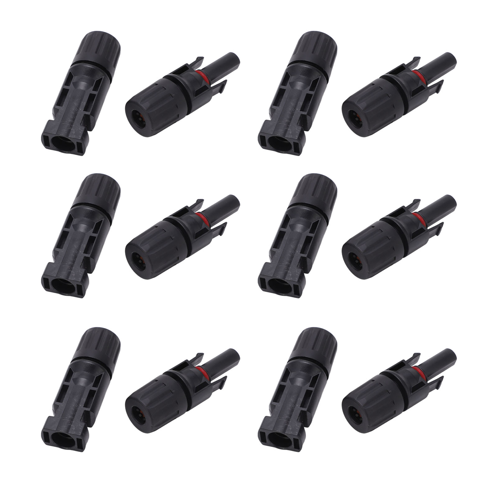 Ip67 Photovoltaik-solarstecker, 12-teiliges Set, Verzinnte Kupferstifte, Stecker/buchse, Industrie-kit, 1000 V, 30 A
