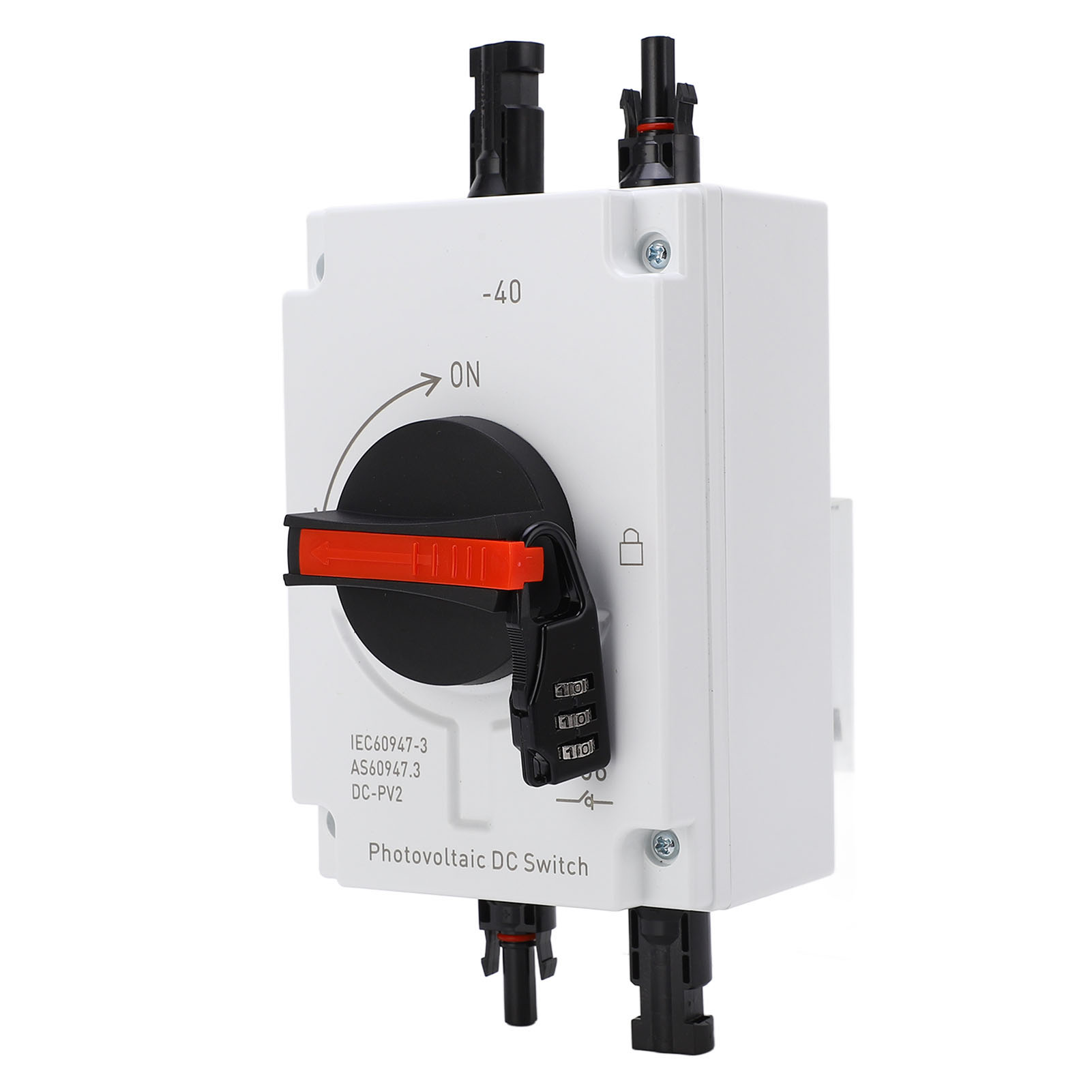 32a 4p Ip66 Wasserdichter Solar-pv-trennschalter, Photovoltaik-trennschalter Mit Passwortsperre, Dc1200v