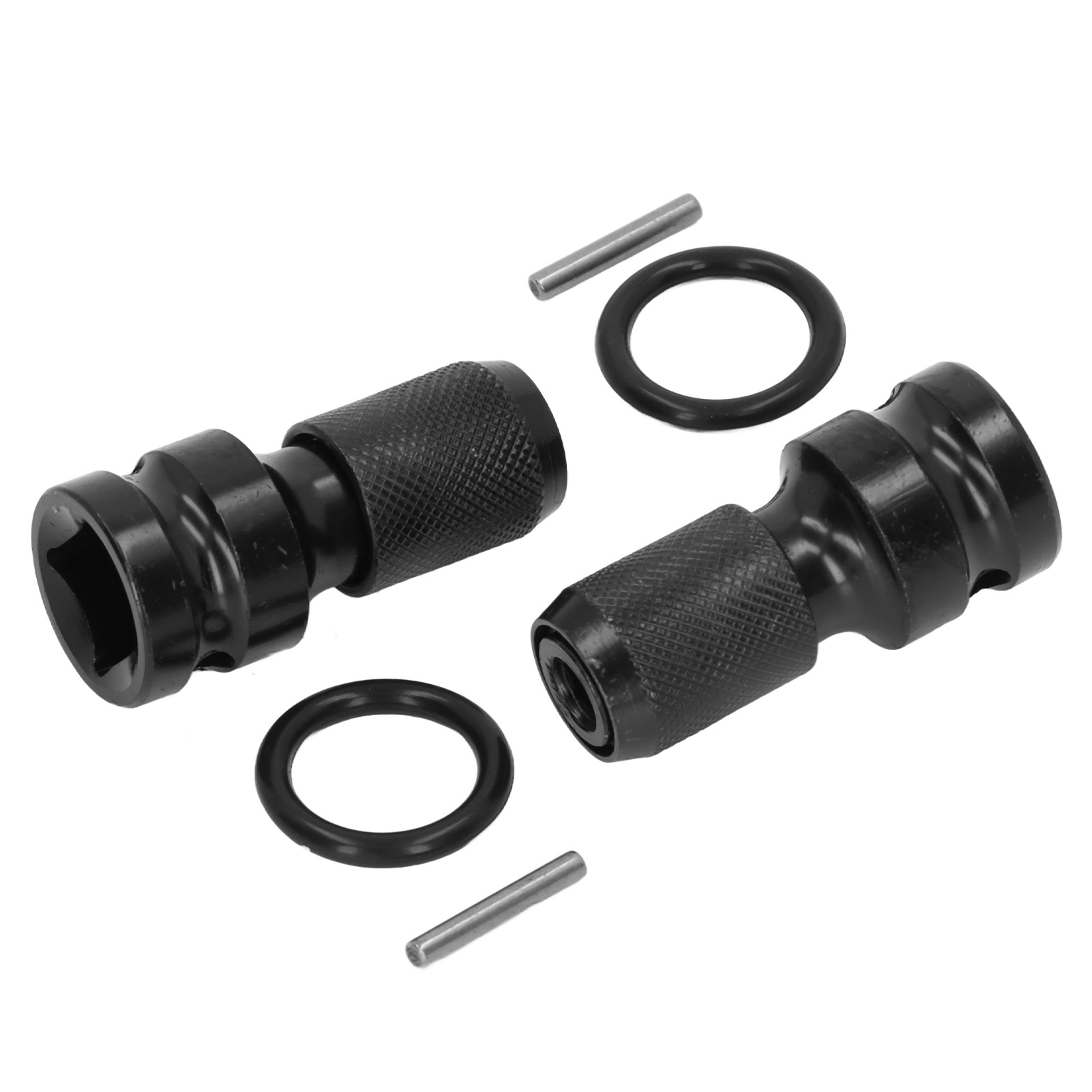 Set Mit 2 Schnellverschluss-adaptern Von 1/2"-vierkant Auf 1/4"-sechskant Für Bohrmaschine Und Schraubenschlüssel
