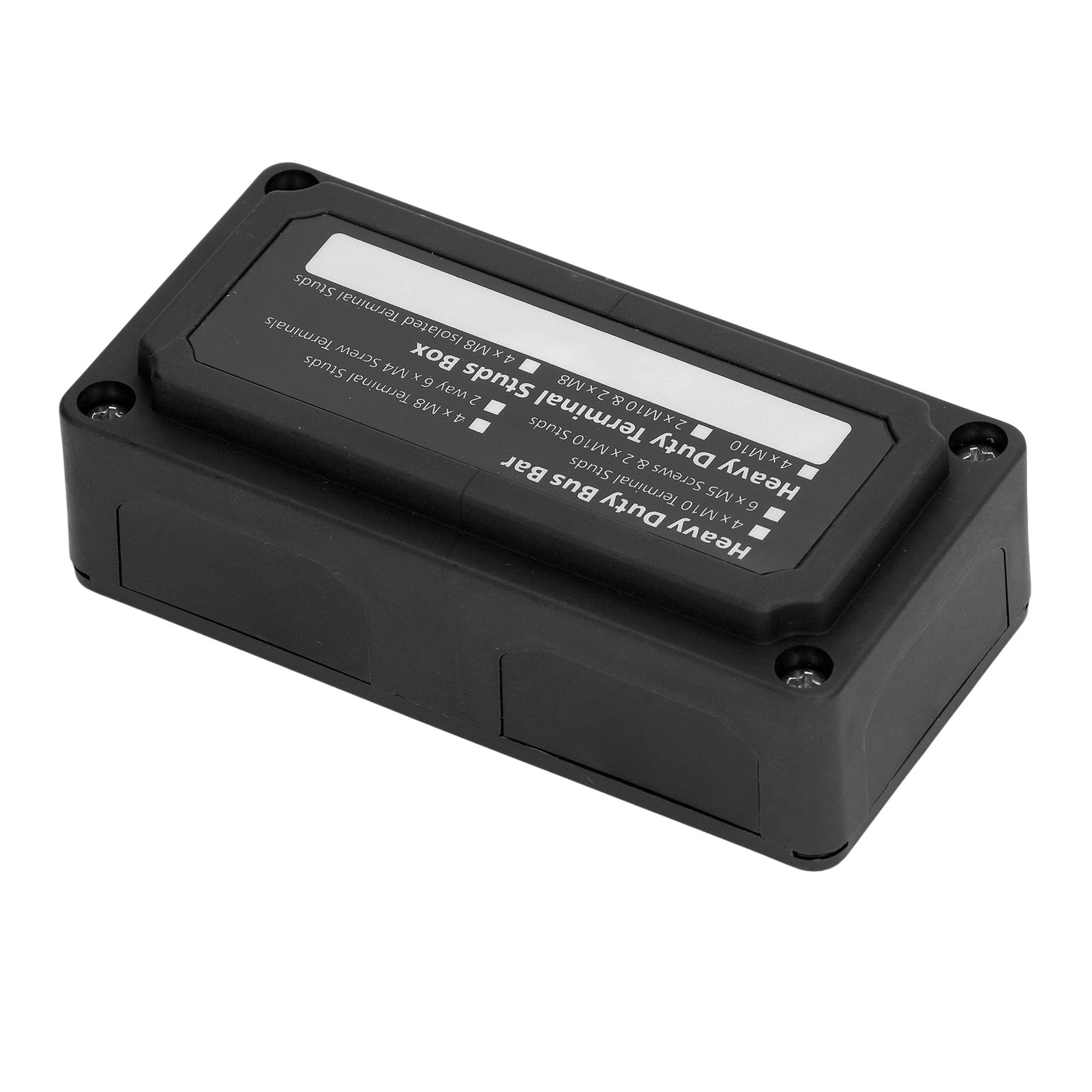 300a 48v Dc Stromverteilerblock Mit M8-schraubklemmen Für Auto Und Boot, Schwarze Stromschiene