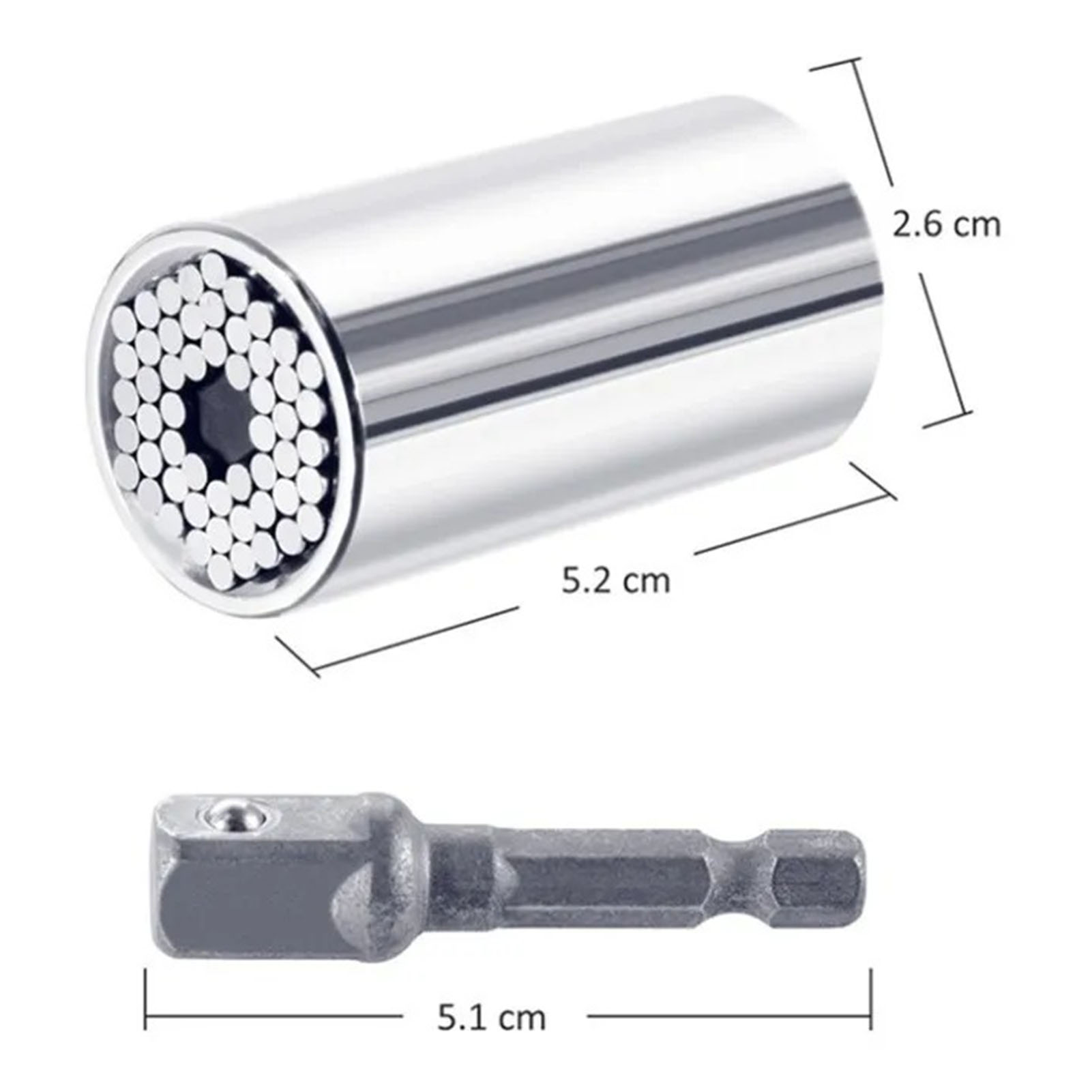 7–19 Mm Multifunktions-universalsteckschlüssel, Chrom-vanadium-stahl, Schlagschrauber, Torsionshülse