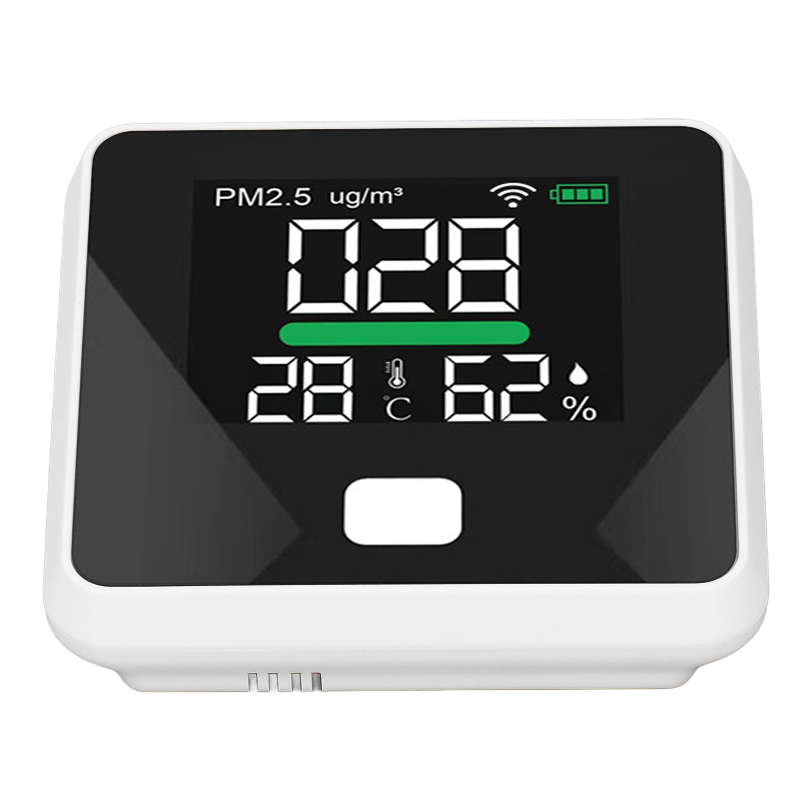 Wlan-luftqualitätssensor Mit Farb-lcd-bildschirm, 1000-mah-akku, Usb-anschluss, Pm2.5-temperatur- Und Feuchtigkeitsmessgerät