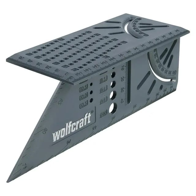 3D-Gehrungswinkel 45° und 90° als Streichmaß für paralle Linien 3D-Gehrungswinkel - Wolfcraft