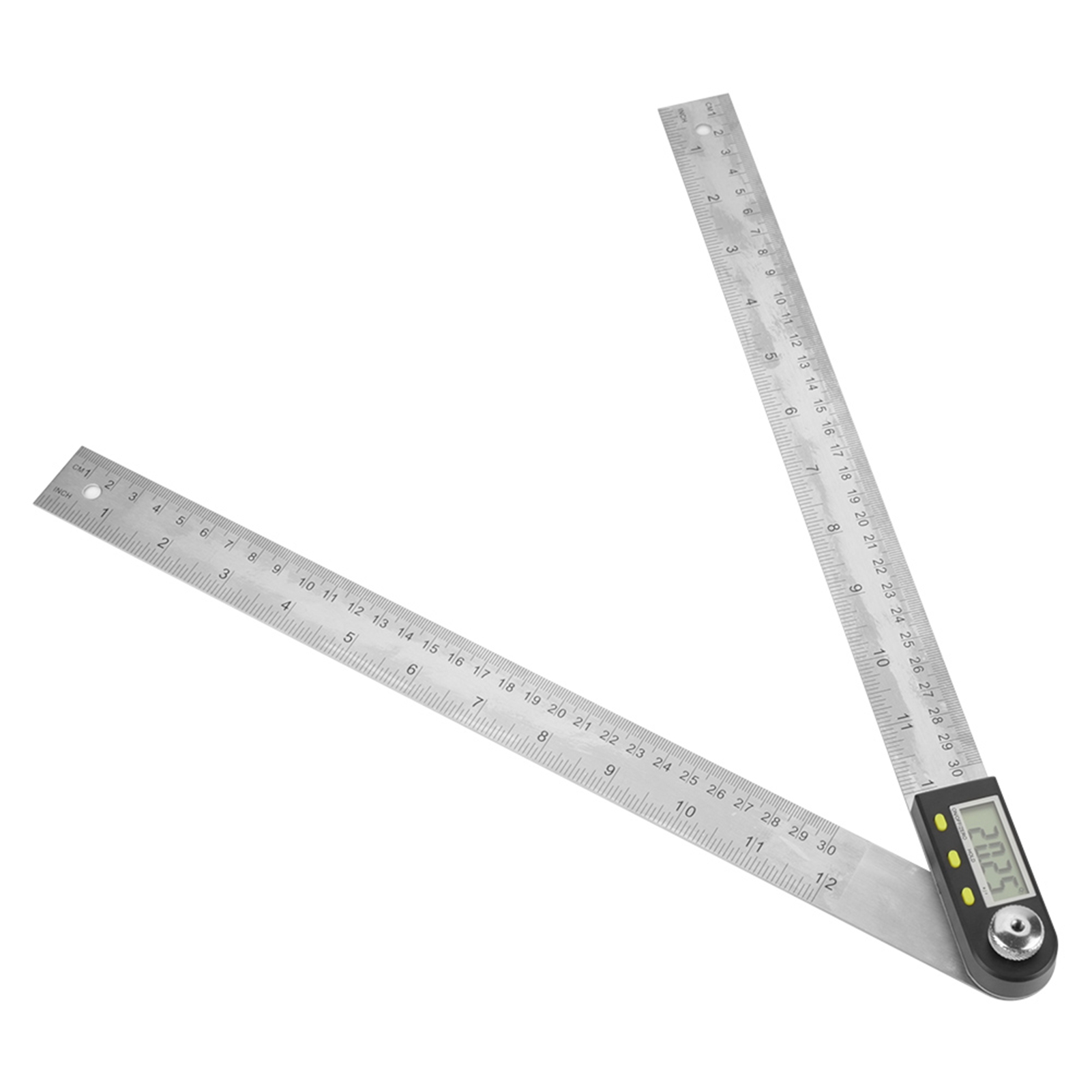 Elektronischer Digitaler Winkelmesser 0–300 Mm Aus Edelstahl, Digitaler Goniometer Mit Winkelmesslineal, Präziser Gehrungsmesser