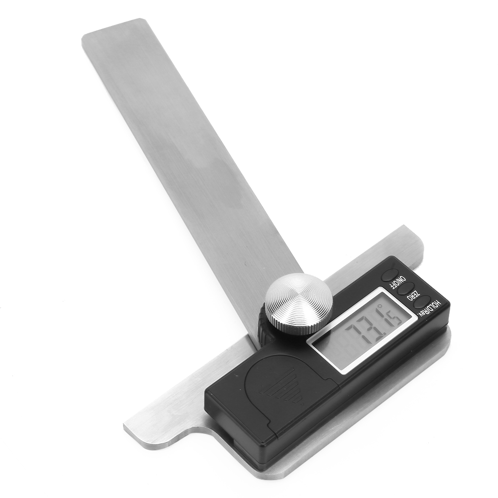 Digitaler Winkelmesser Aus Edelstahl (0–180°) Mit Elektronischer Winkelskala, Genauigkeit 0,01°