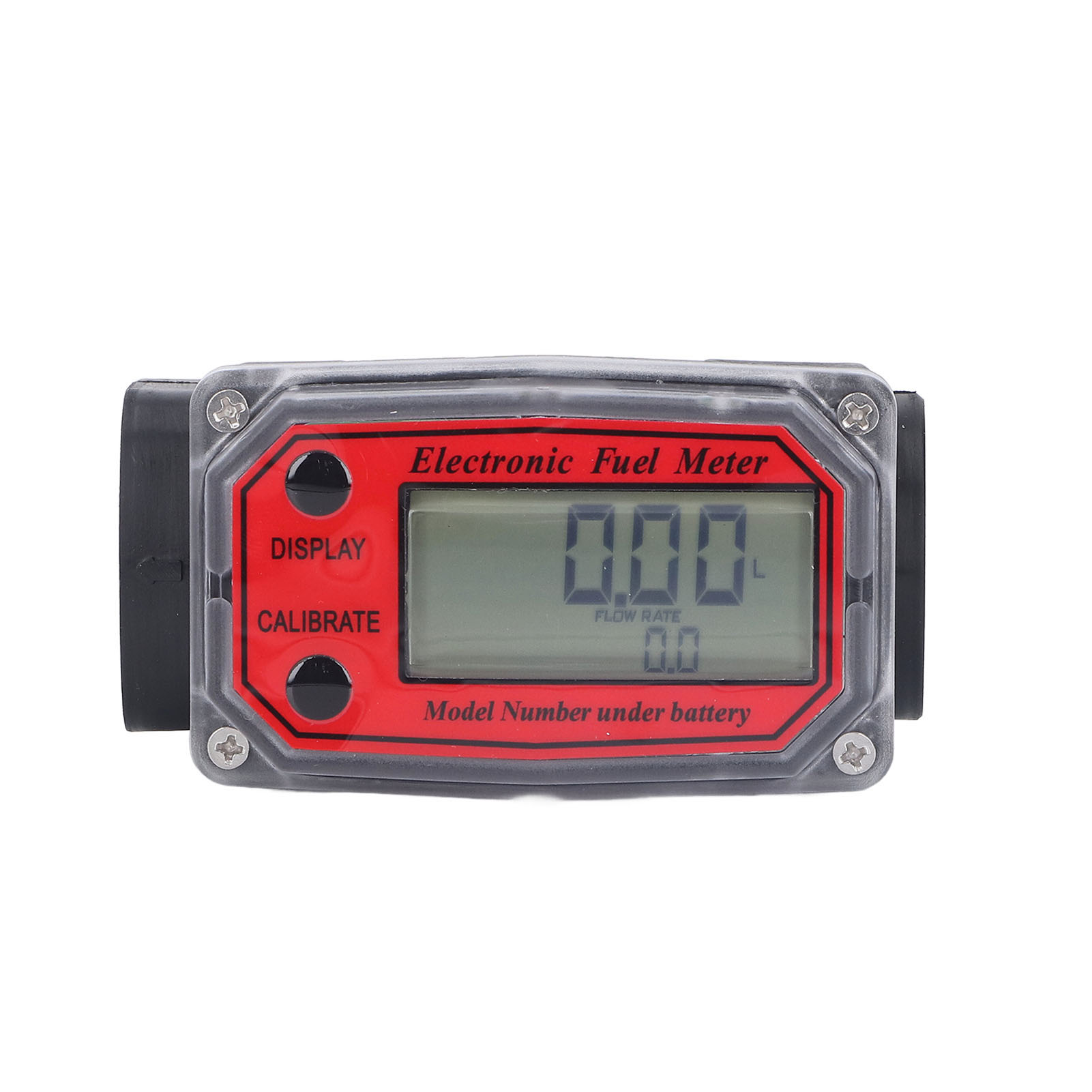 Elektronischer Turbinen-kraftstoffdurchflussmesser, 1,3 Zoll, Digitalanzeige, Gangzähler Mit 2,3–3,3-v-batterie, Rote Farbe