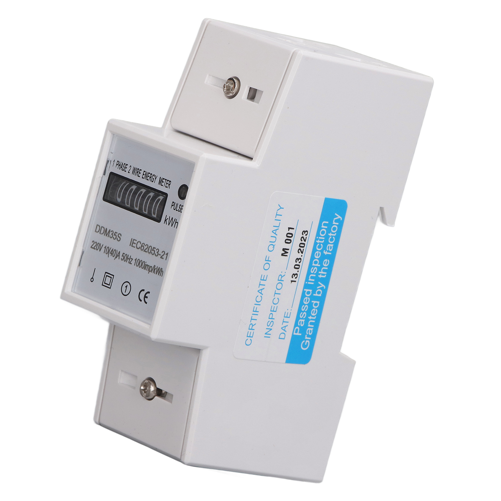 Einphasen-stromzähler, Digitaltester, Din-schienen-energiemonitor, 10–40 A, 220 V Dc