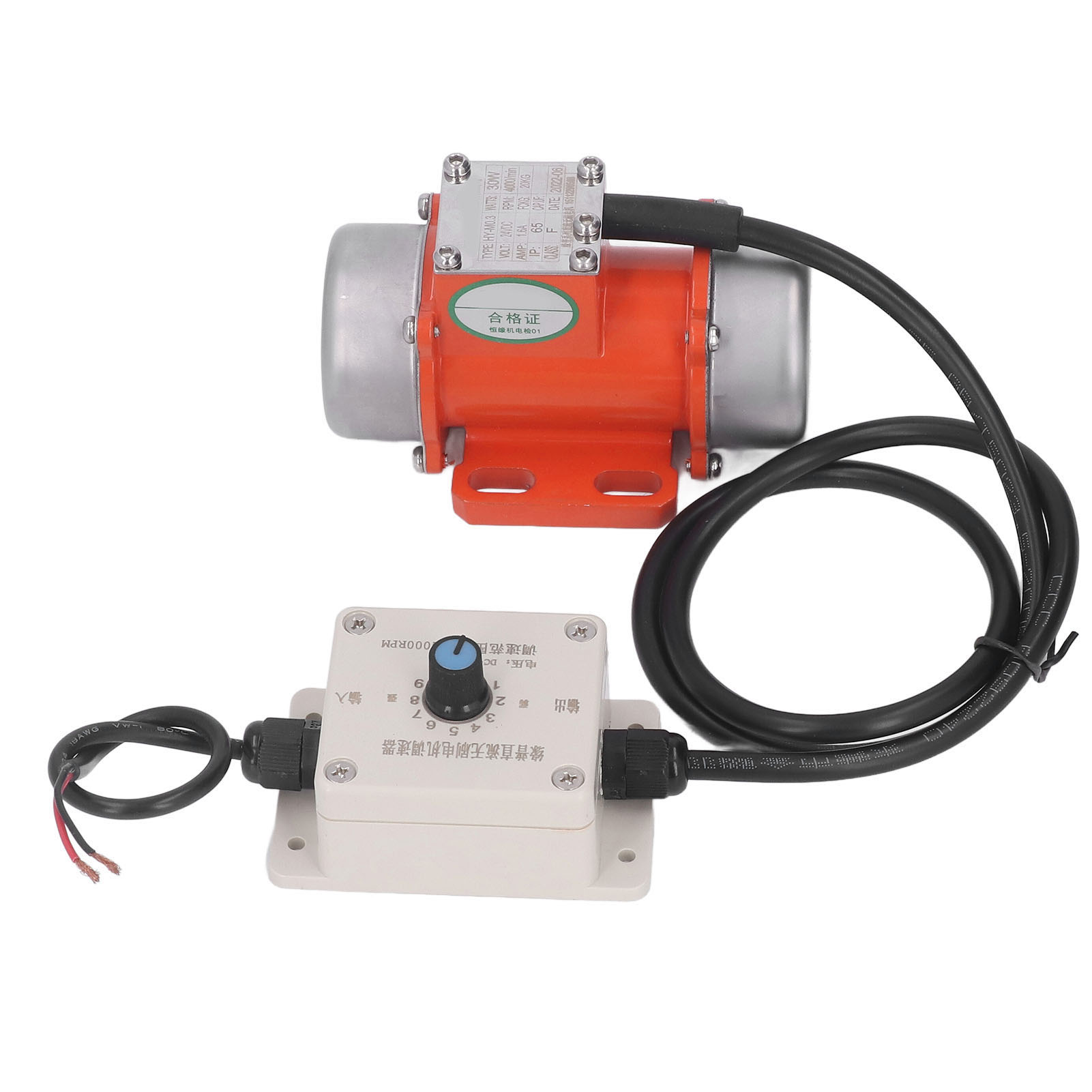 Bürstenloser 30-w-vibrationsmotor Mit 4000 U/min, Einstellbare Vibrationsstärke, Drehzahlregler Inklusive, 12 V Dc, 2,8 A