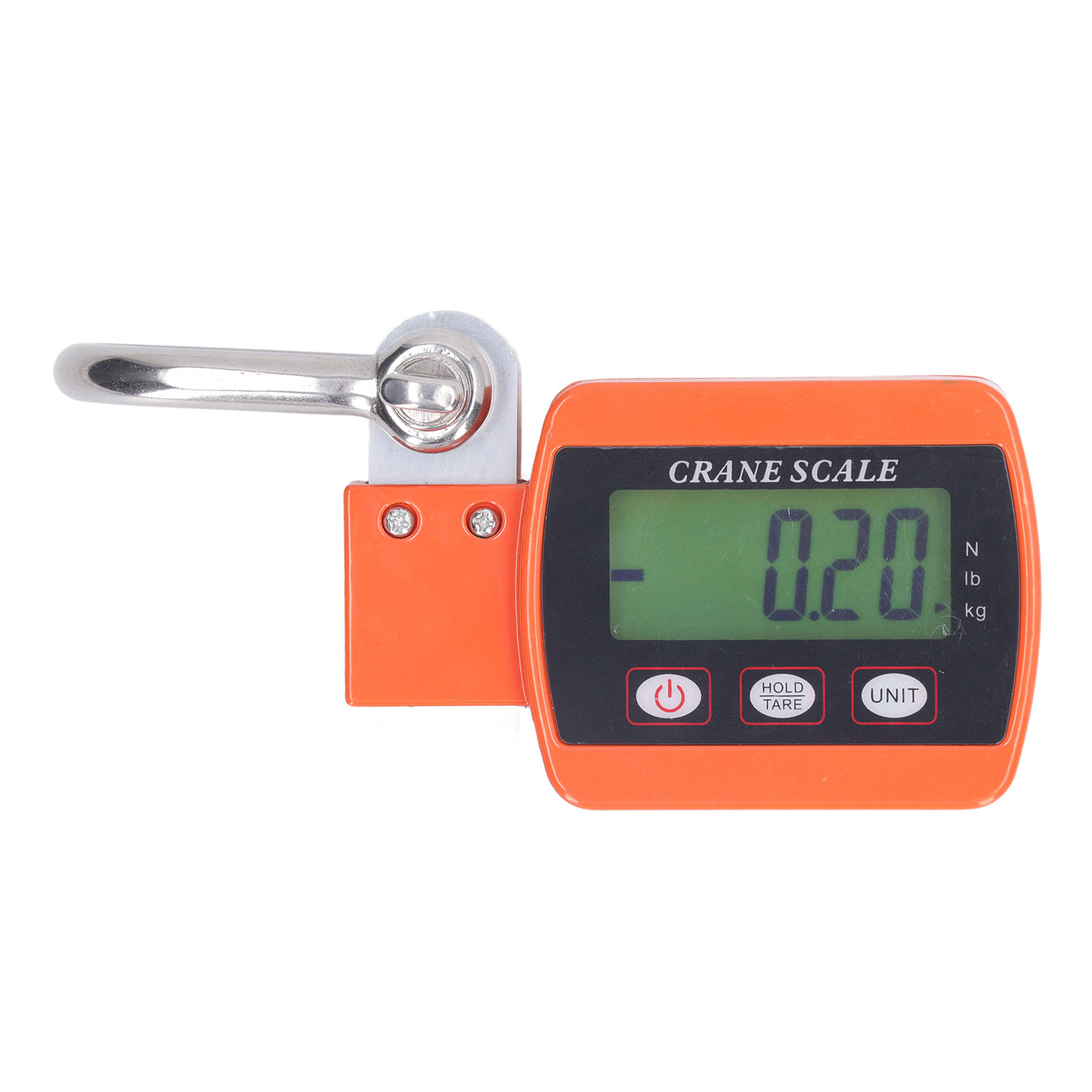 Orangefarbener Wiegehaken Mit Präzisionssensor, Hd-lcd-display, Elektronische Kranwaage, 500 Kg (1102 Lb)