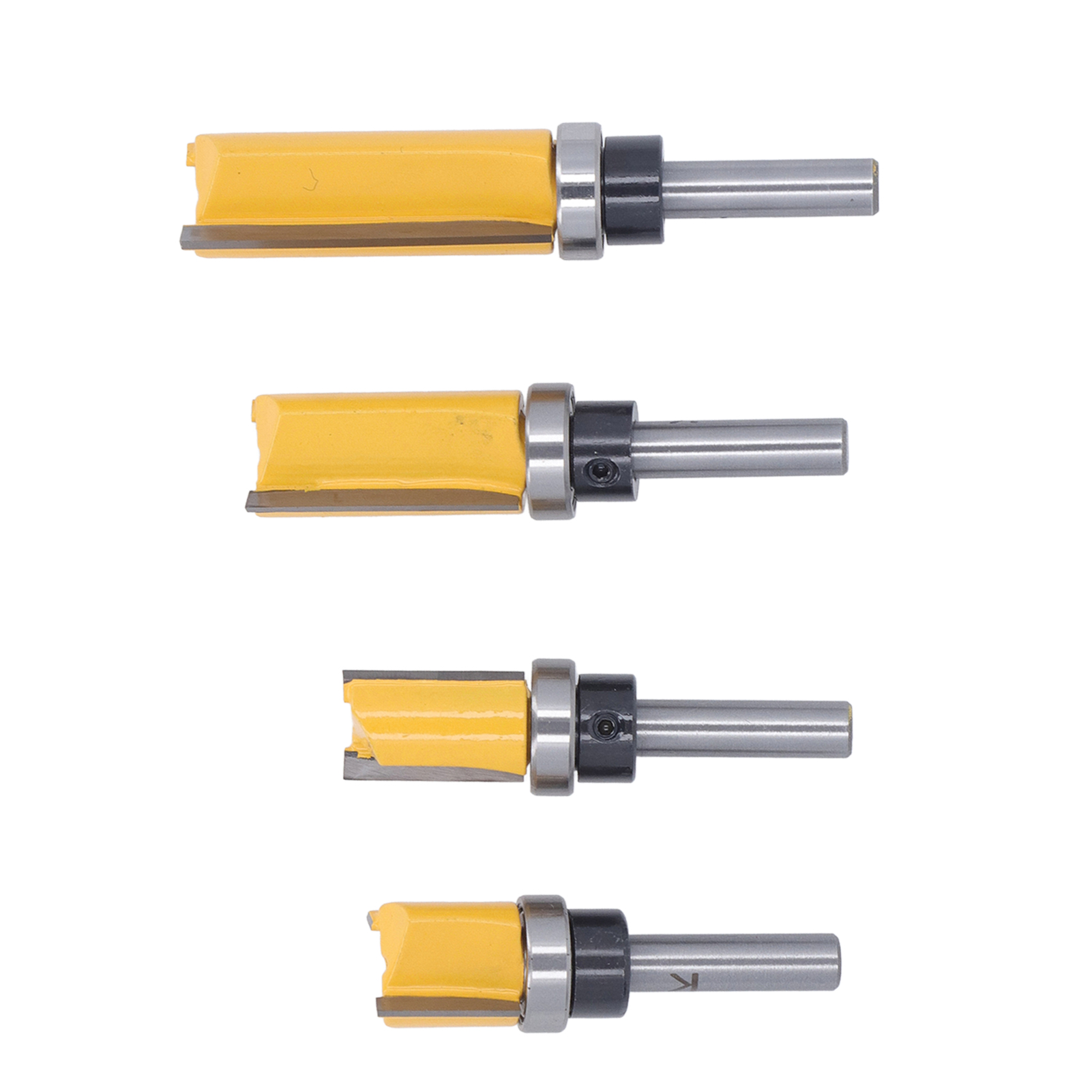 4-teiliges Bündiges Fräserset, 8-mm-schaft, Holzfräser, Heimwerkerwerkzeug