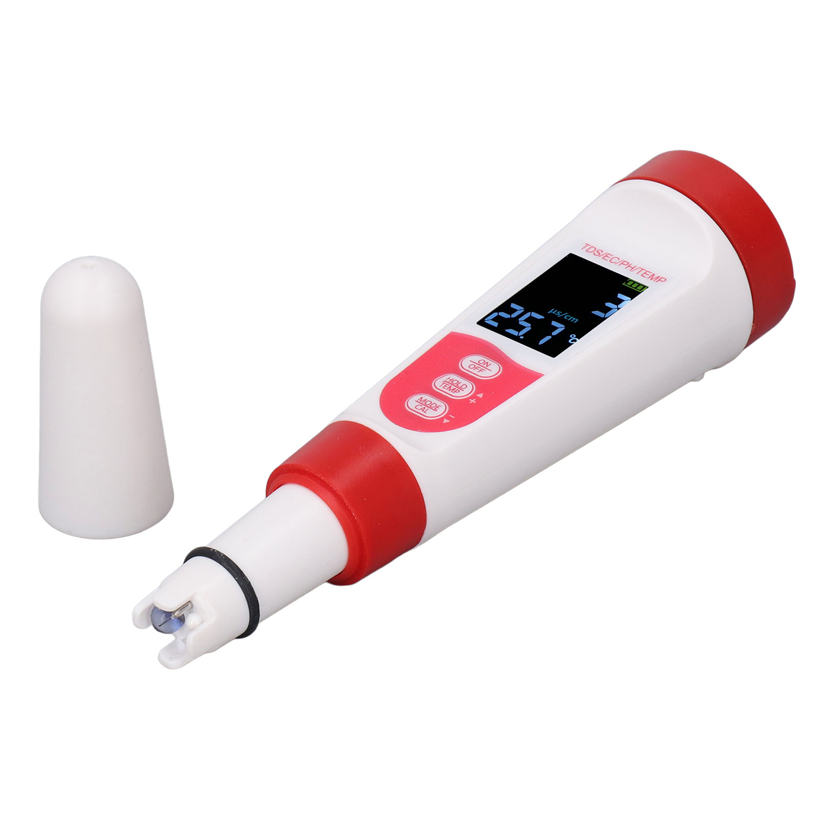 Präzises Wasserqualitätsmessgerät, Misst Ph-wert, Elektrische Leitfähigkeit, Gesamtfeststoffgehalt Und Temperatur, 4-in-1, Modulares Design, Tragbarer Analysator Für Schwimmbäder Und Aquarien
