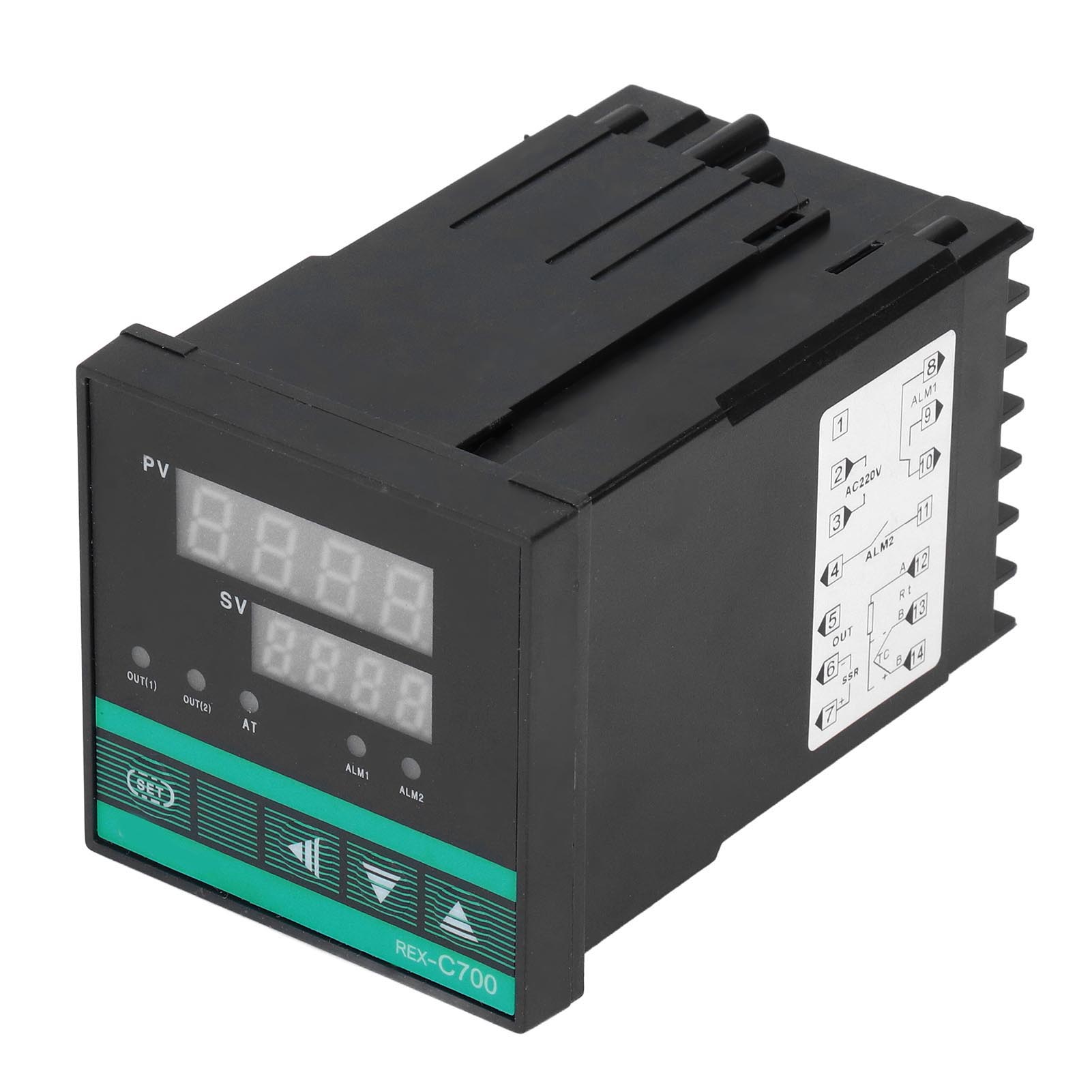 Digitales Thermostat, 0–400 °c, Digitalanzeige, Einstellbare Temperaturregelung, 220 V Wechselstrom