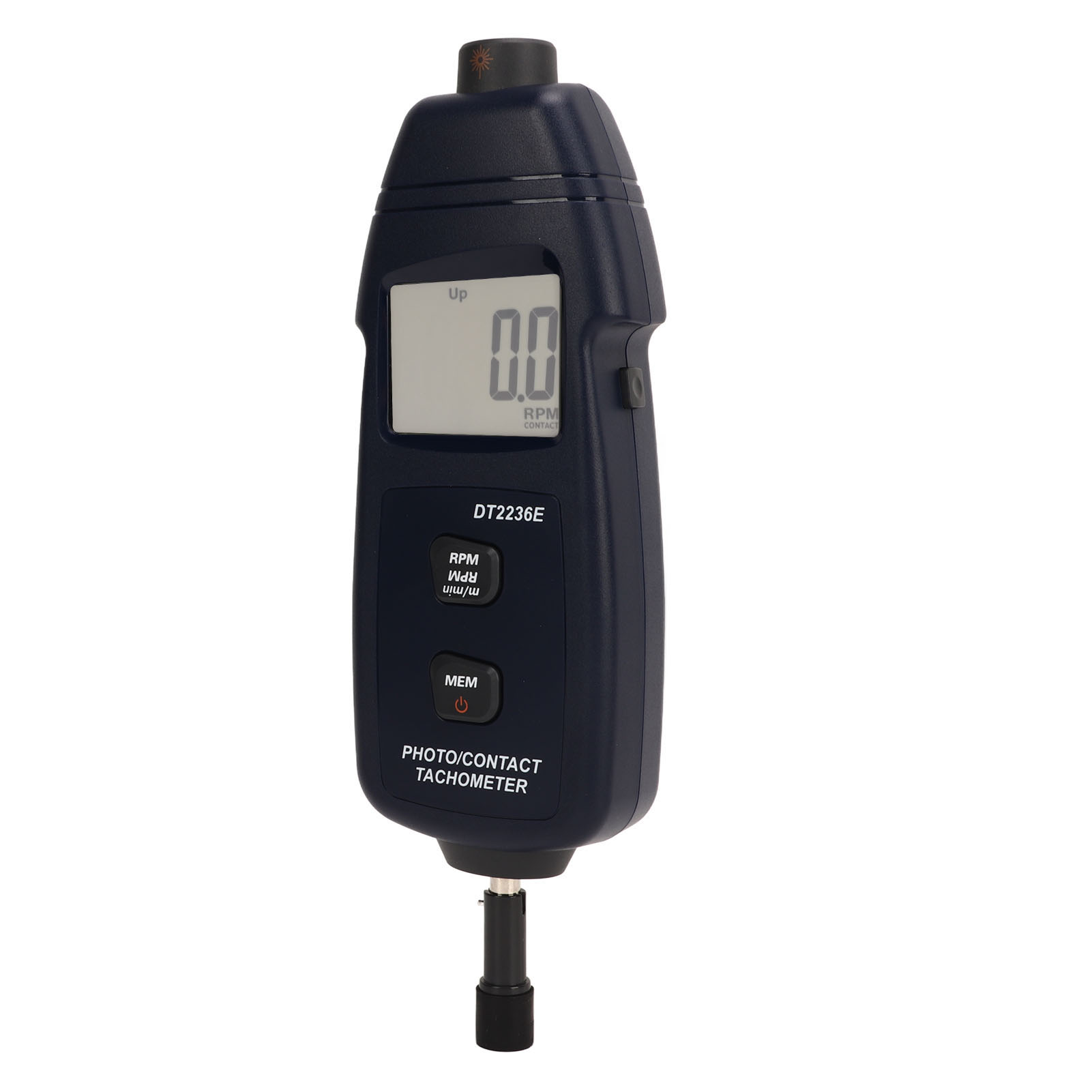 Tragbares Digitales Thermometer Mit Weißer Hintergrundbeleuchtung, Berührungsloser Drehzahlmesser Mit Automatischer Backup-funktion Und Drehzahlmessung