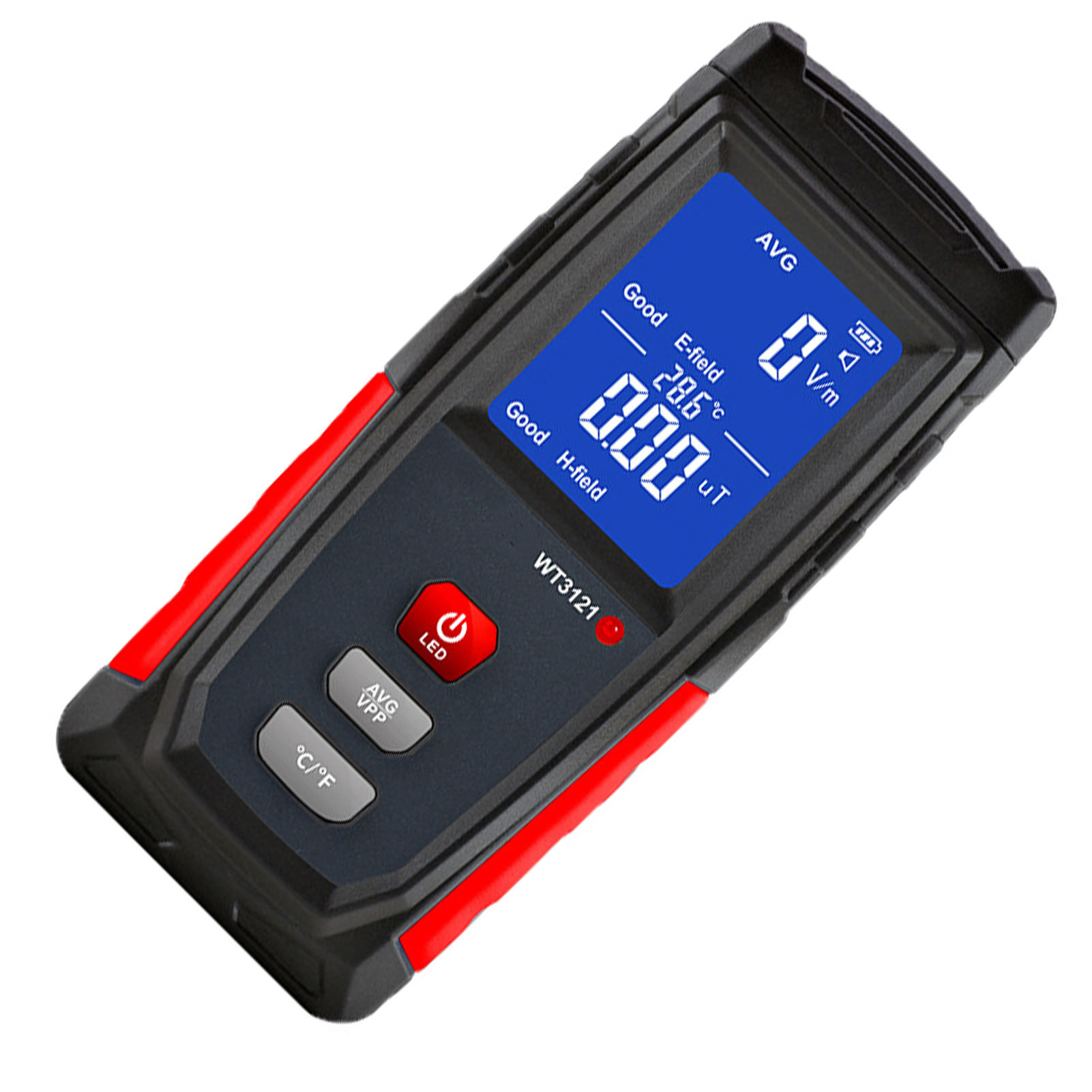 Wt3121 Elektromagnetischer Feldstrahlungsdetektor, Emf-feldmessgerät Mit Lcd-bildschirm Für Haushaltsgeräte, Telefone Und Computer