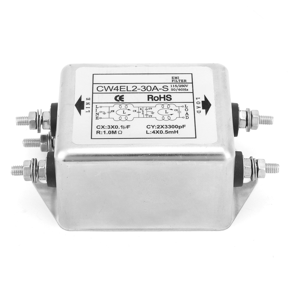 Einphasiger 30-a-emv-filter Cw4el2-30a S, 115 V/250 V 50/60 Hz Netzteil, Netzfilter