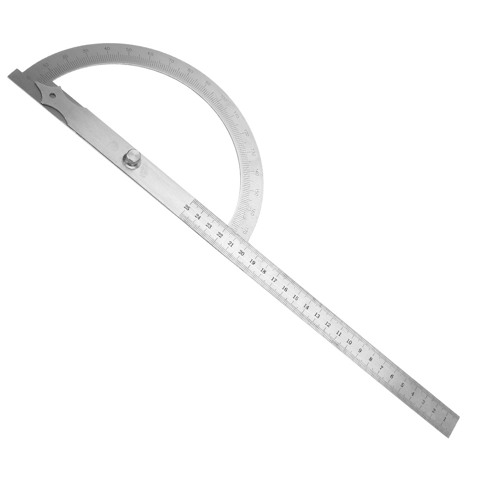 200 X 300 Mm Edelstahl-messwinkel, Drehbarer Winkelmesser 0–180°, Professionelles Winkelmessgerät