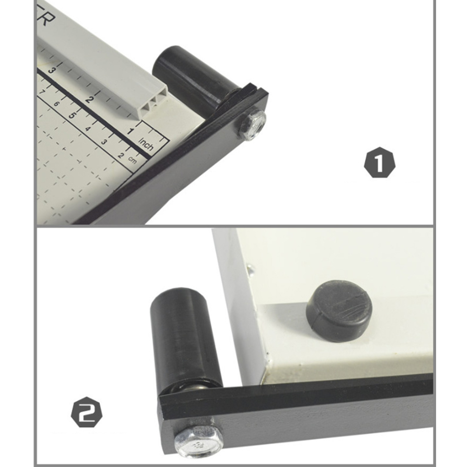 Manueller Papierschneider Aus Stahl, Tischpapierschneider Für A4 Und A3 Zum Schneiden Von Fotos, Schneidemaschine Für Schule, Büro Und Werkstatt