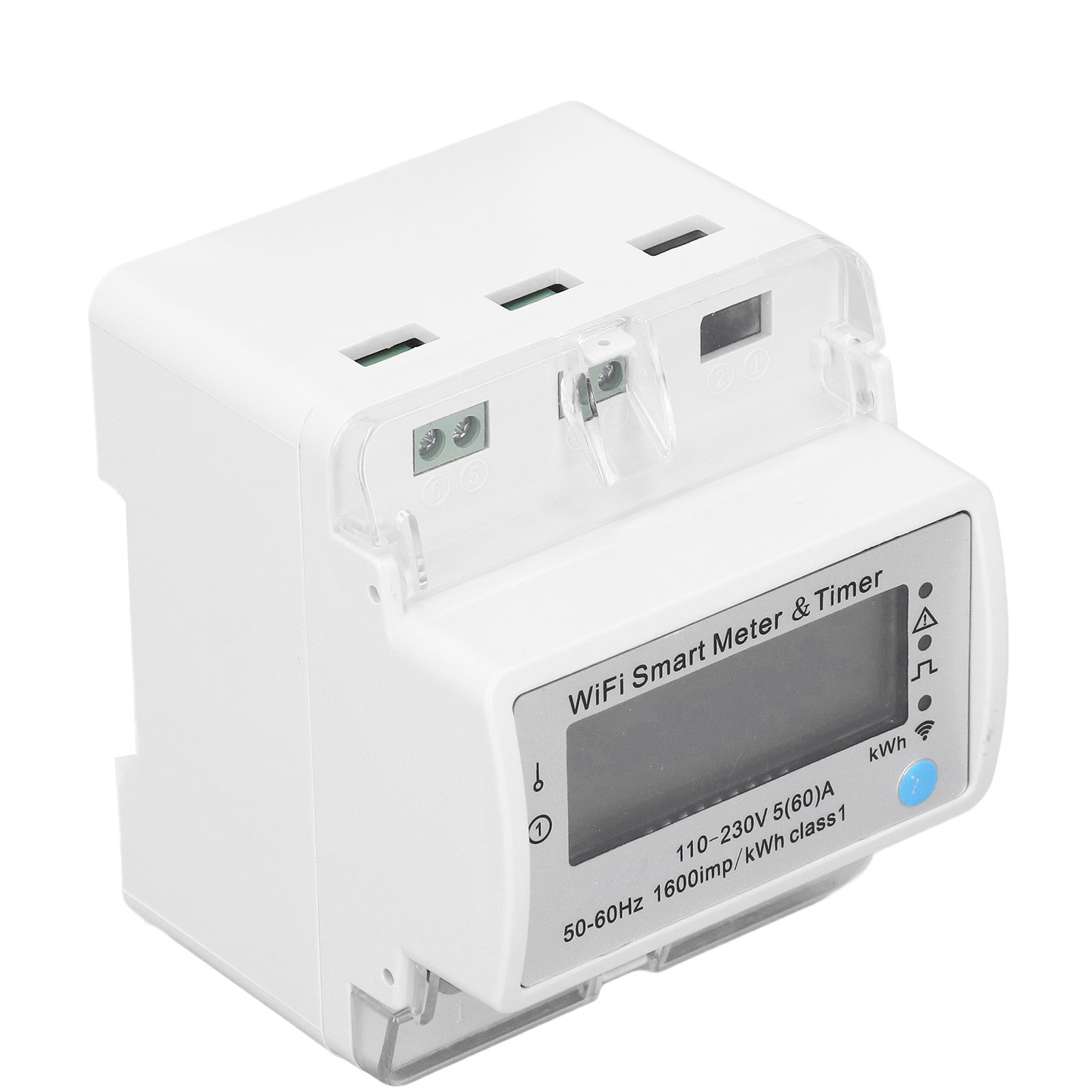 Intelligenter 4-punkt-wlan-energiezähler, Echtzeitüberwachung, App-steuerung, Ac110–230v-stromzähler, Einstellbar, Verbrauchsmessung