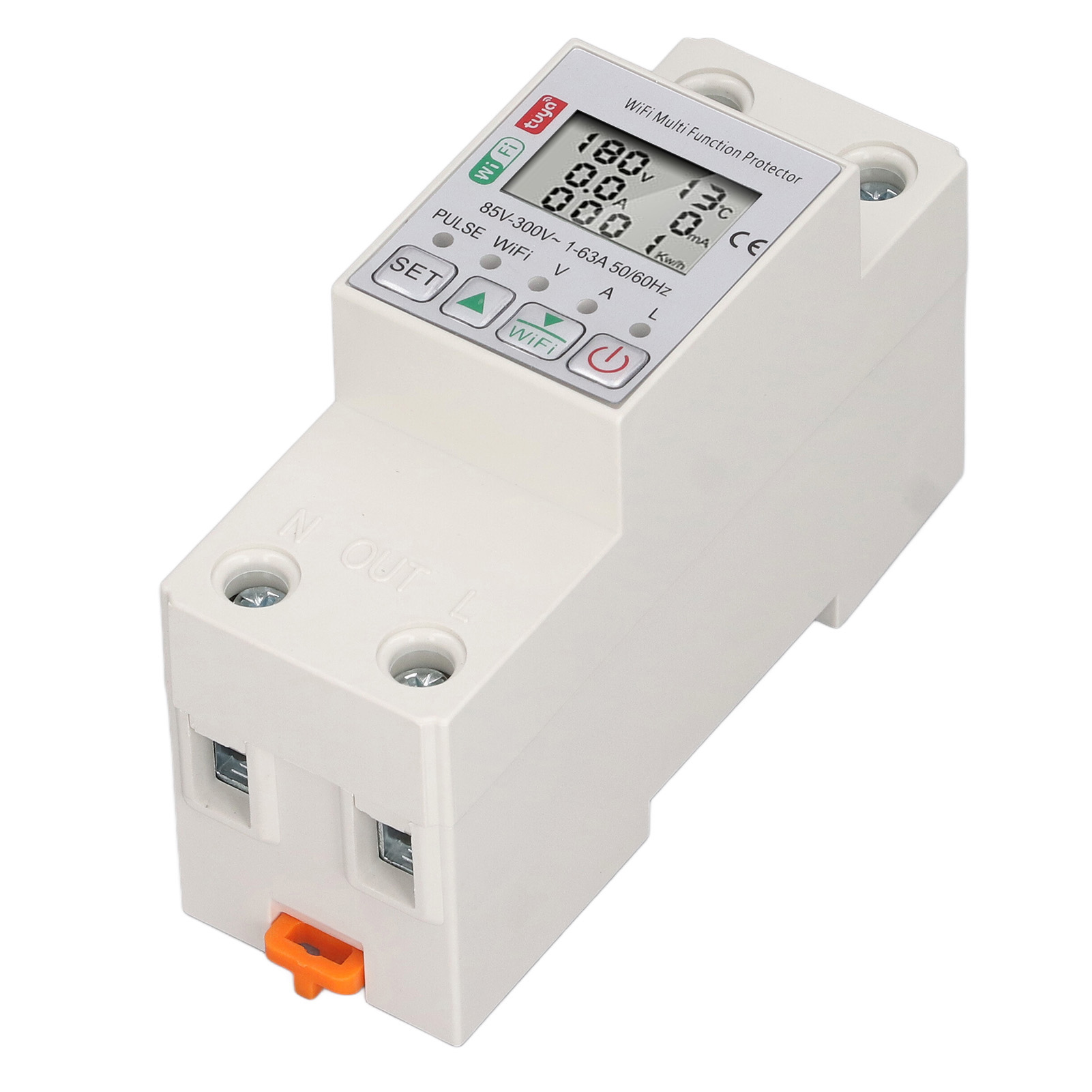 63a Wlan-smart-energiezähler, Tuya-leistungsschalter, Multifunktionsschutzschalter Mit Ac85-300v-messung