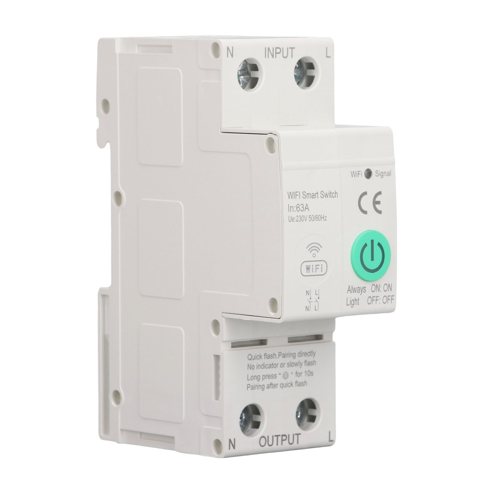 63a 2p-leistungsschalter Mit Elektrischer Überwachung, Empfindlichem Fehlerstromschalter Und Fernbedienung, Ac230v
