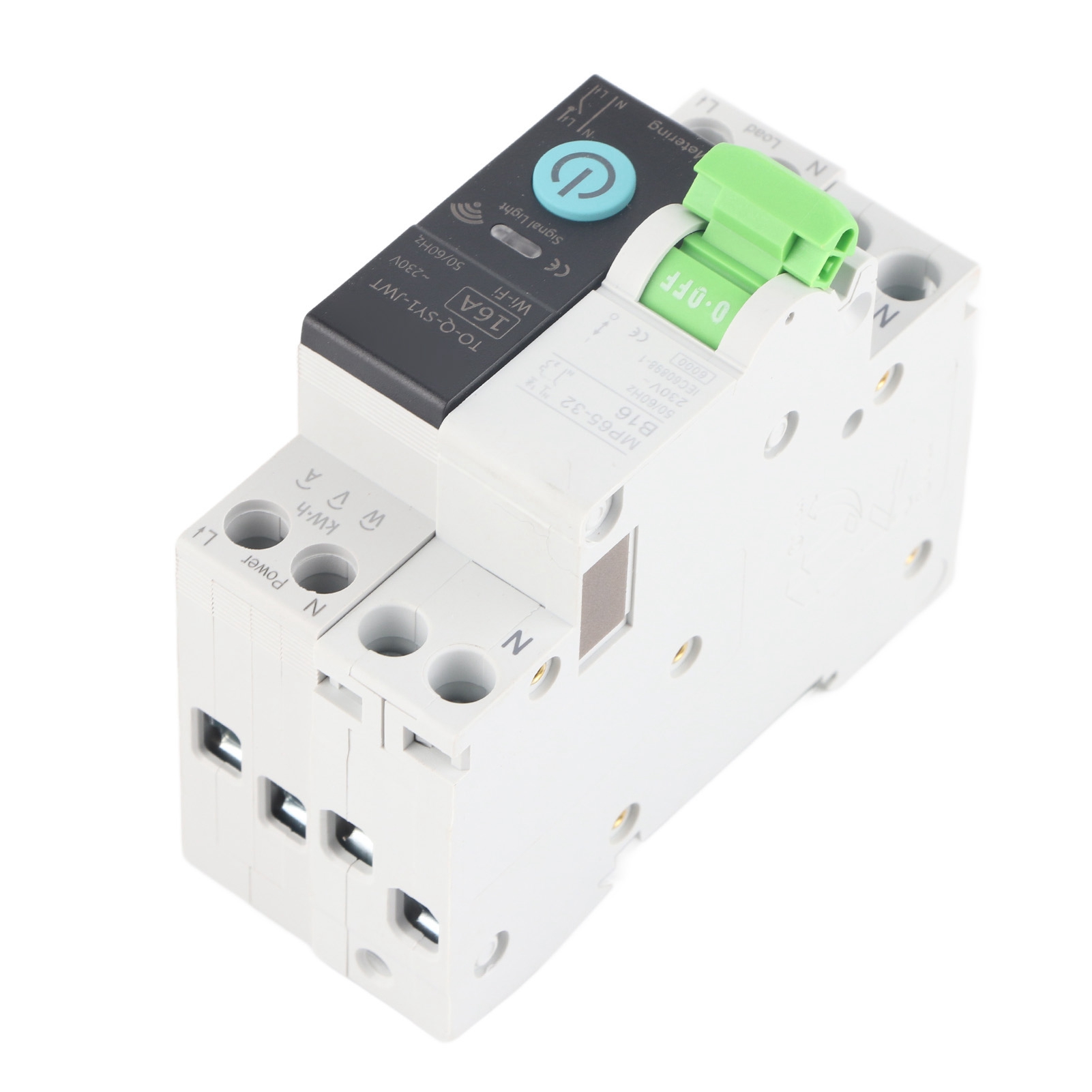 Intelligenter Wlan-leistungsschalter (1p+n) Mit Zähler, 6 Ka Abschaltvermögen, Fernbedienung, 16 A, 230 V Wechselstrom
