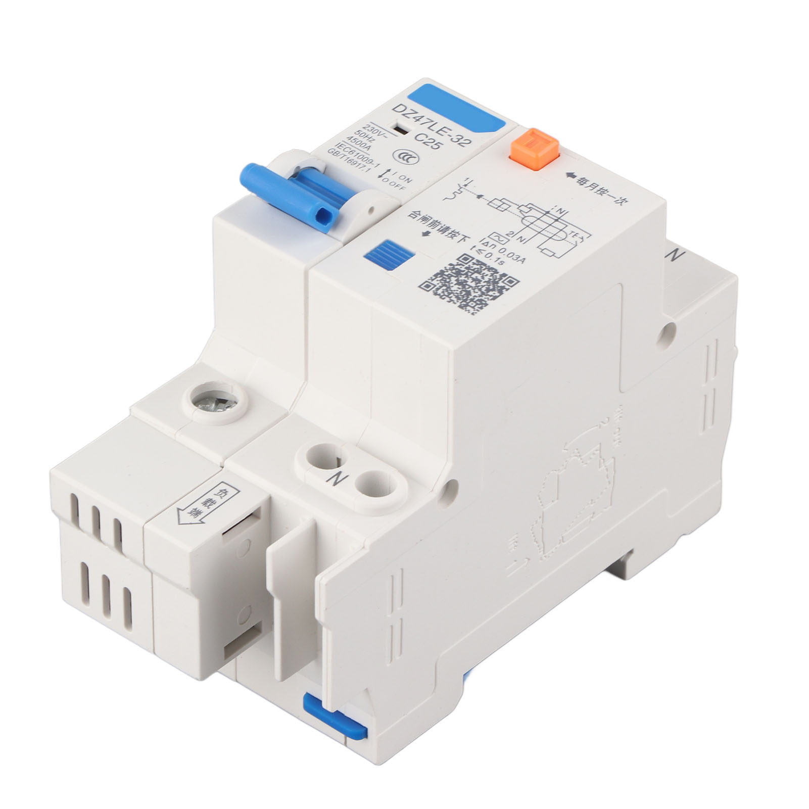 Fehlerstromschutzschalter Dz47le 32 1p+n C25 25a 230v Fehlerstromschutz