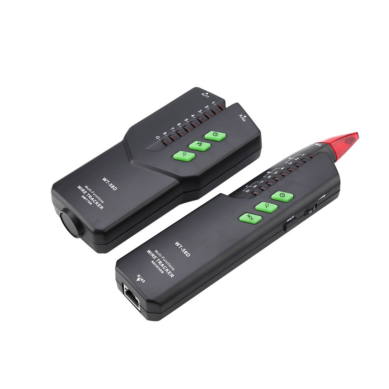 Mestek Wt-58d Tragbarer Netzwerkkabeltester, Telefonleitungsdetektor, Kabelsuchgerät